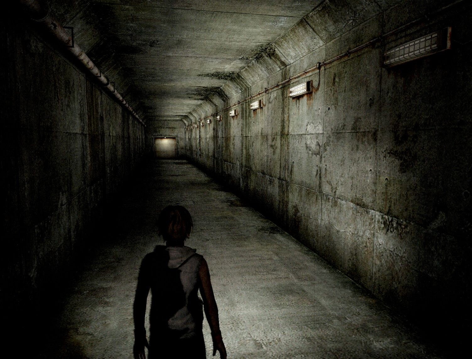 video games, depression - sadness, architecture, wall - building feature, the way forward, tunnel, solitude, transportation, 720P, illuminated, diminishing perspective, HD Wallpaper