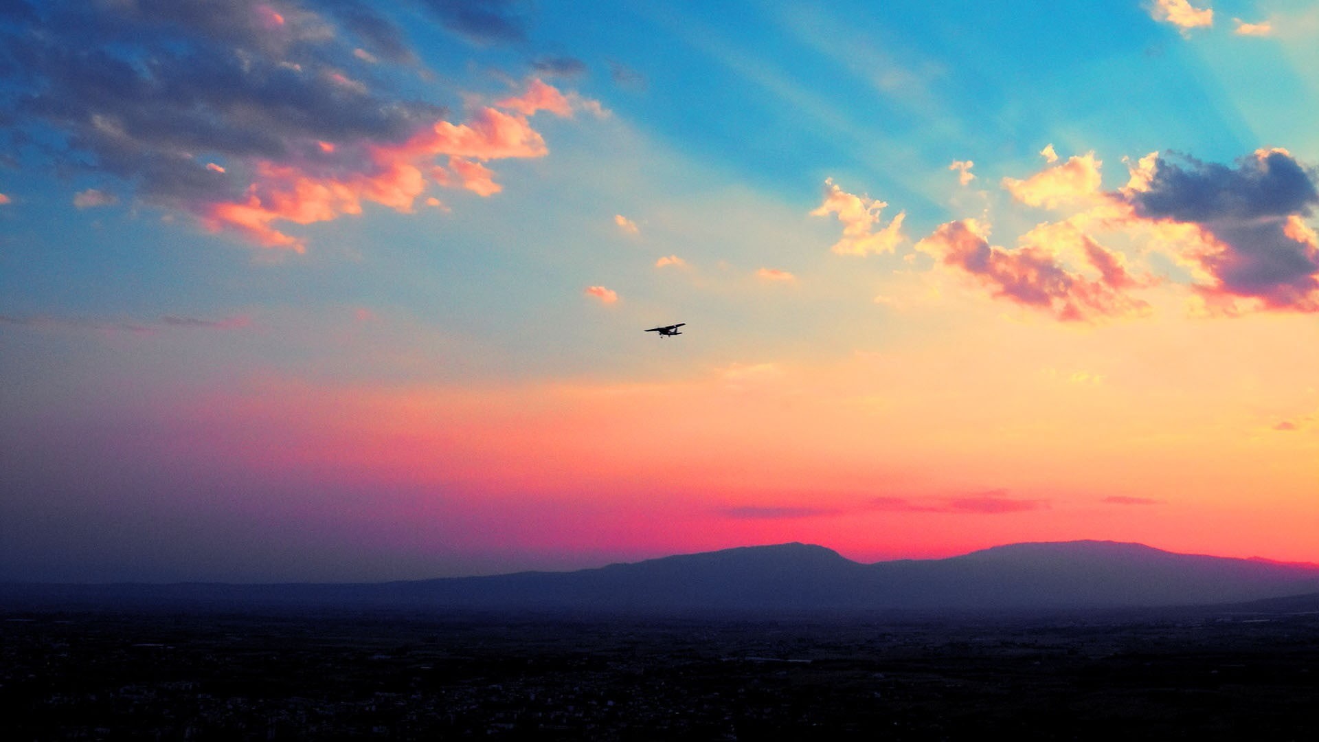sunrise - Dawn, yellow, sunset, bird, tranquil Scene, animals in the wild, orange Color, sky, one animal, hour, silhouette, nature, animal wildlife, flying, HD Wallpaper