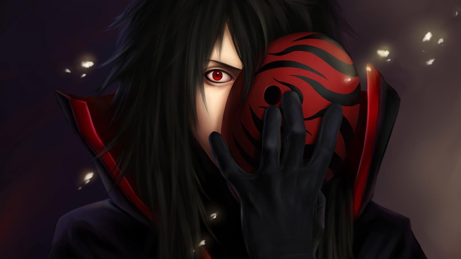 young women, creativity, portrait, headshot, one person, spooky, unrecognizable person, illuminated, Uchiha Madara, 720P, naruto, young adult, night, HD Wallpaper