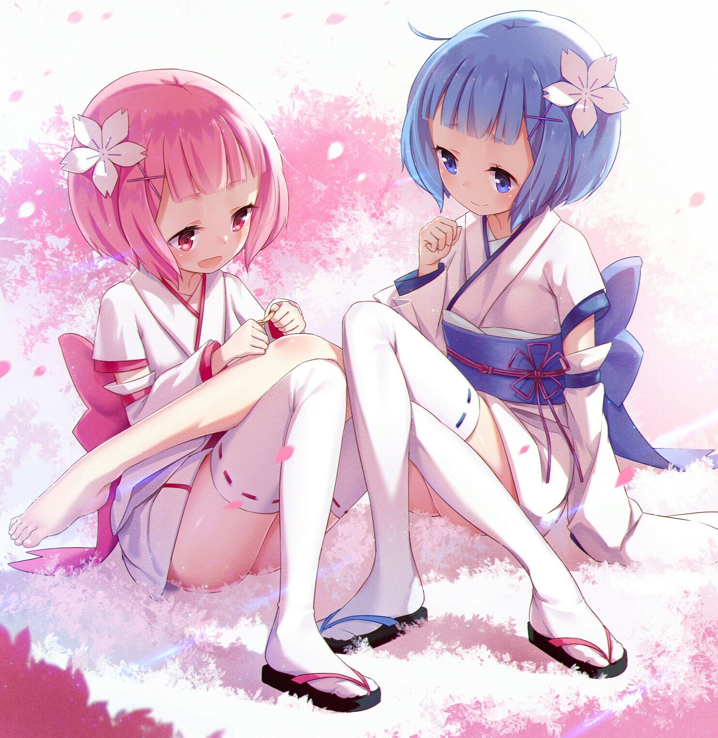 full length, Ram (Re:Zero), simple background, Re Zero, innocence, loli, offspring, indoors, childhood, beauty, child, 720P, fan art, women, happiness, Phone HD Wallpaper