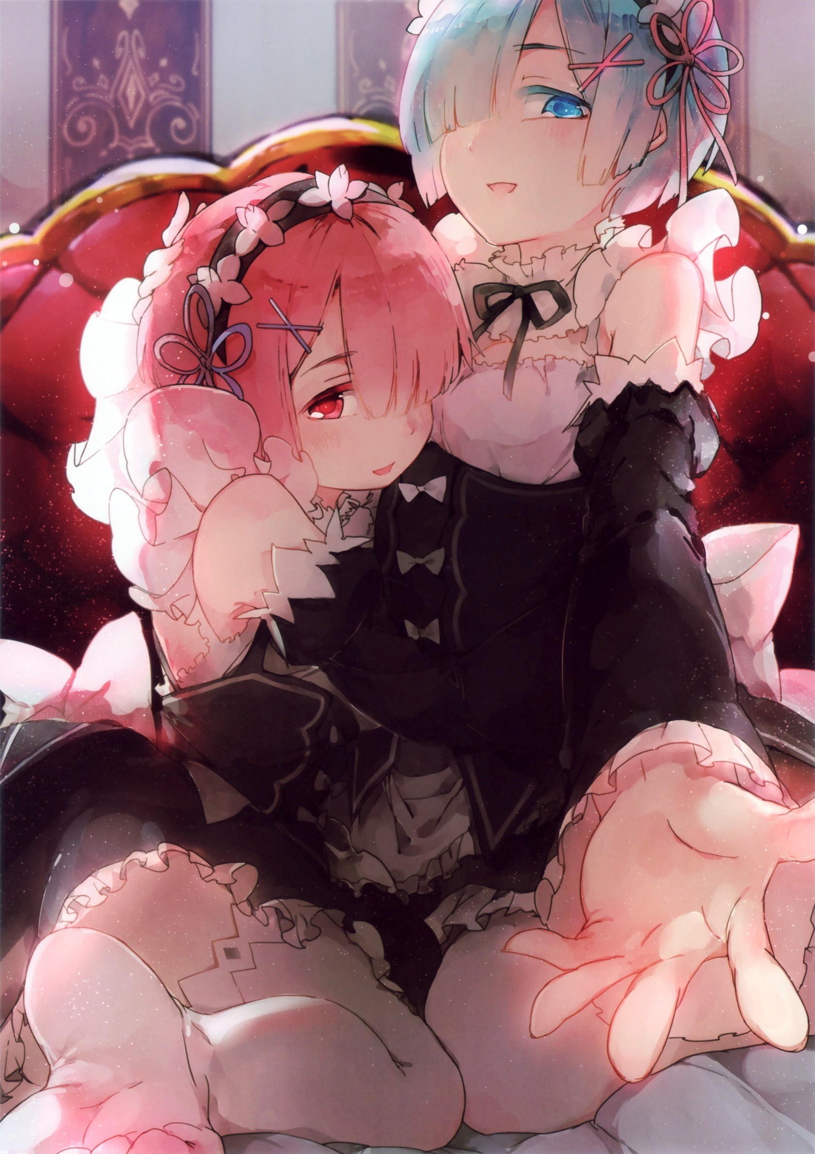 festival, maid, Ram (Re: Zero), Re:Zero Kara Hajimeru Isekai Seikatsu, art and craft, creativity, day, representation, anime girls, no people, anime, indoors, Phone HD Wallpaper