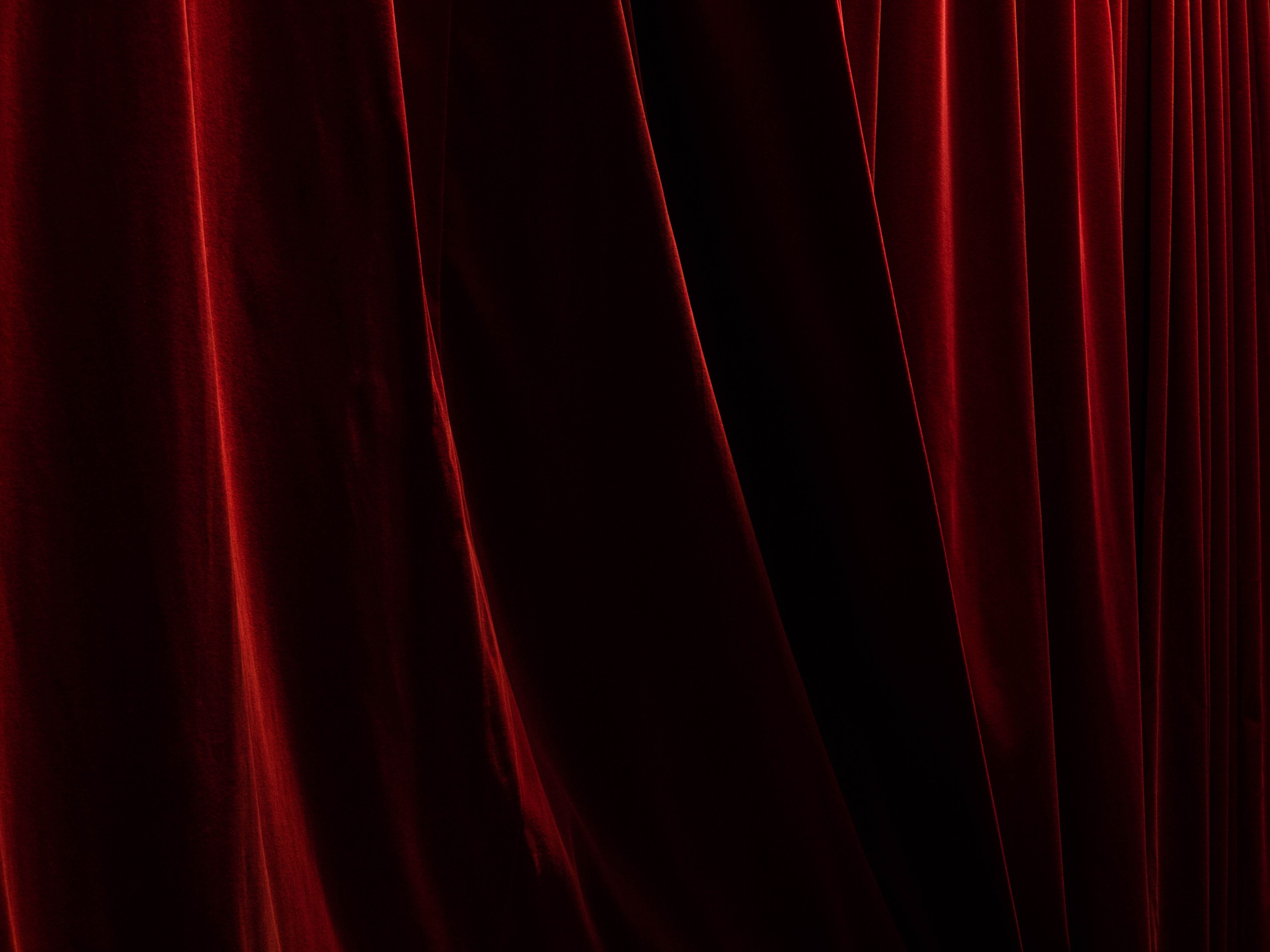 stage - performance space, softness, textured, event, pattern, no people, spotlight, film industry, stage theater, movie theater, textile, velvet, full frame, HD Wallpaper