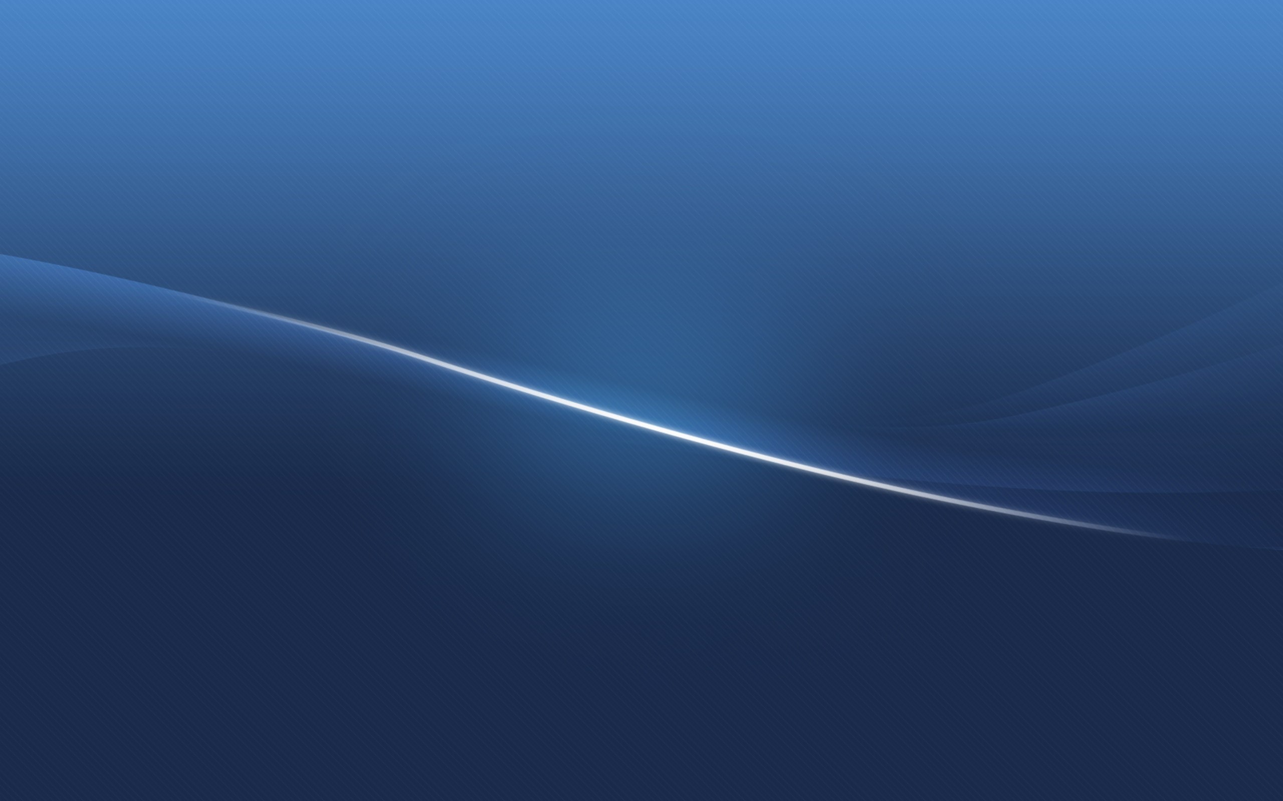 2K, blue background, minimalism, wavy lines, abstract, HD Wallpaper