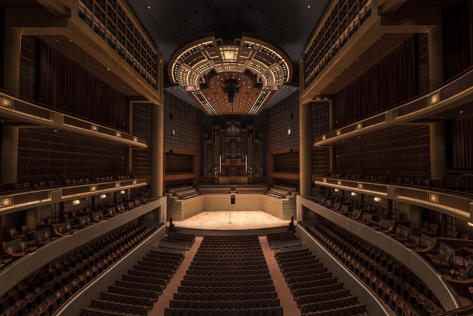 morton h myerson, built structure, opera, circle, ceiling, performance, america, luxury, usa, empty, the past, seat, seats, brow, design, downtown, arch, HD Wallpaper