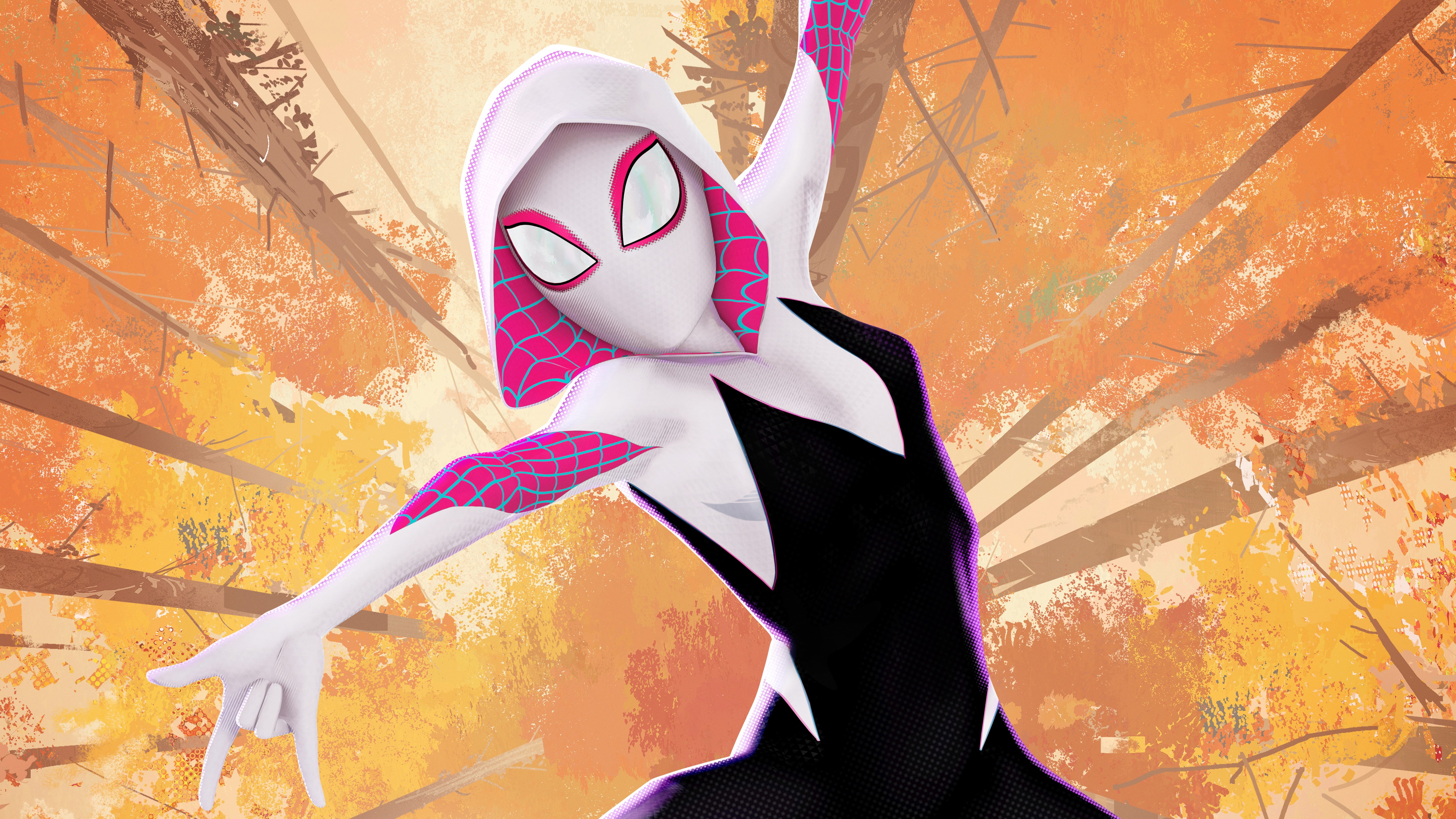 spider-man, spider, man, 5K, verse, Spider-Gwen, into, The, Spider-Verse, gwen, k, HD Wallpaper