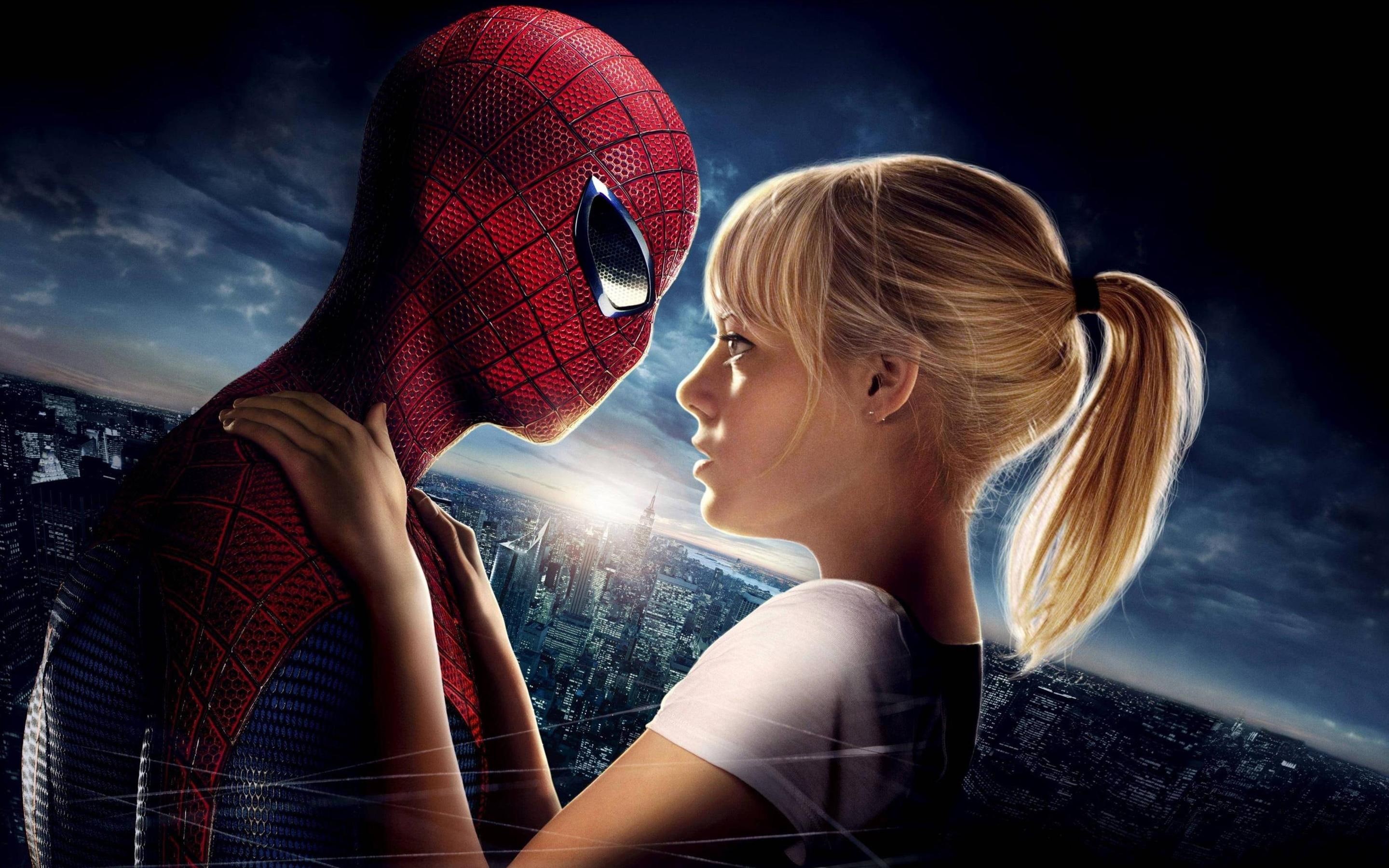 man, spiderman, movies, emma, stone, movie, 2K, amazing, spider, HD Wallpaper