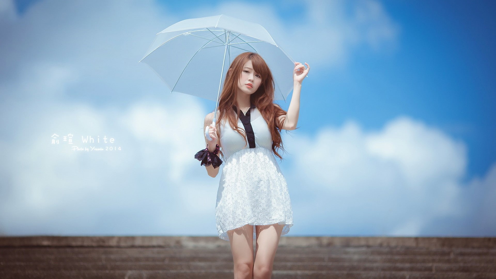 1080P, looking at viewer, model, photography, women, frontal view, Asian, HD Wallpaper