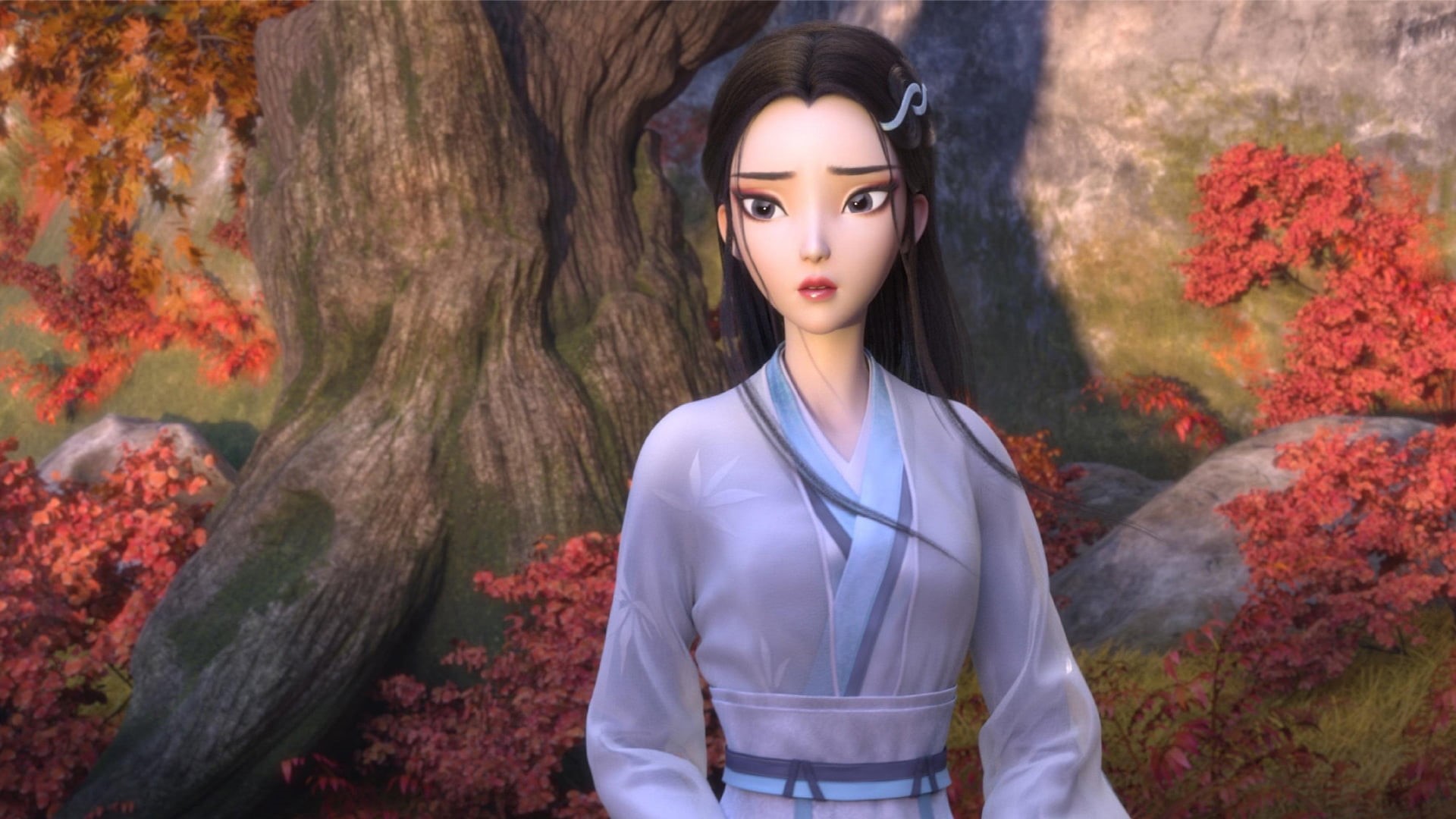 Legend of the White Snake, anime girls, White Snake, 1080P, Lady white snake, HD Wallpaper