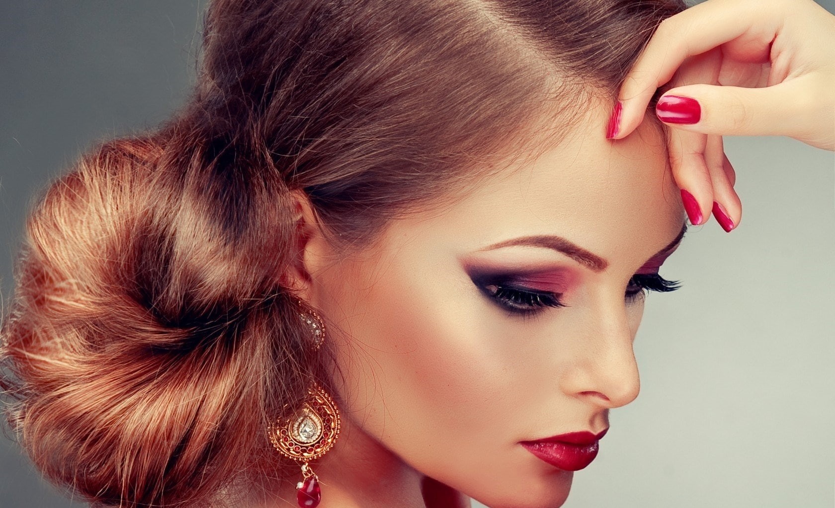 Gorgeous, Beauty, modern, s, beautiful woman, beauty treatment, hairstyle, Beautiful, close-up, luxury, woman, fashion, makeup, body part, 720P, beautician, HD Wallpaper