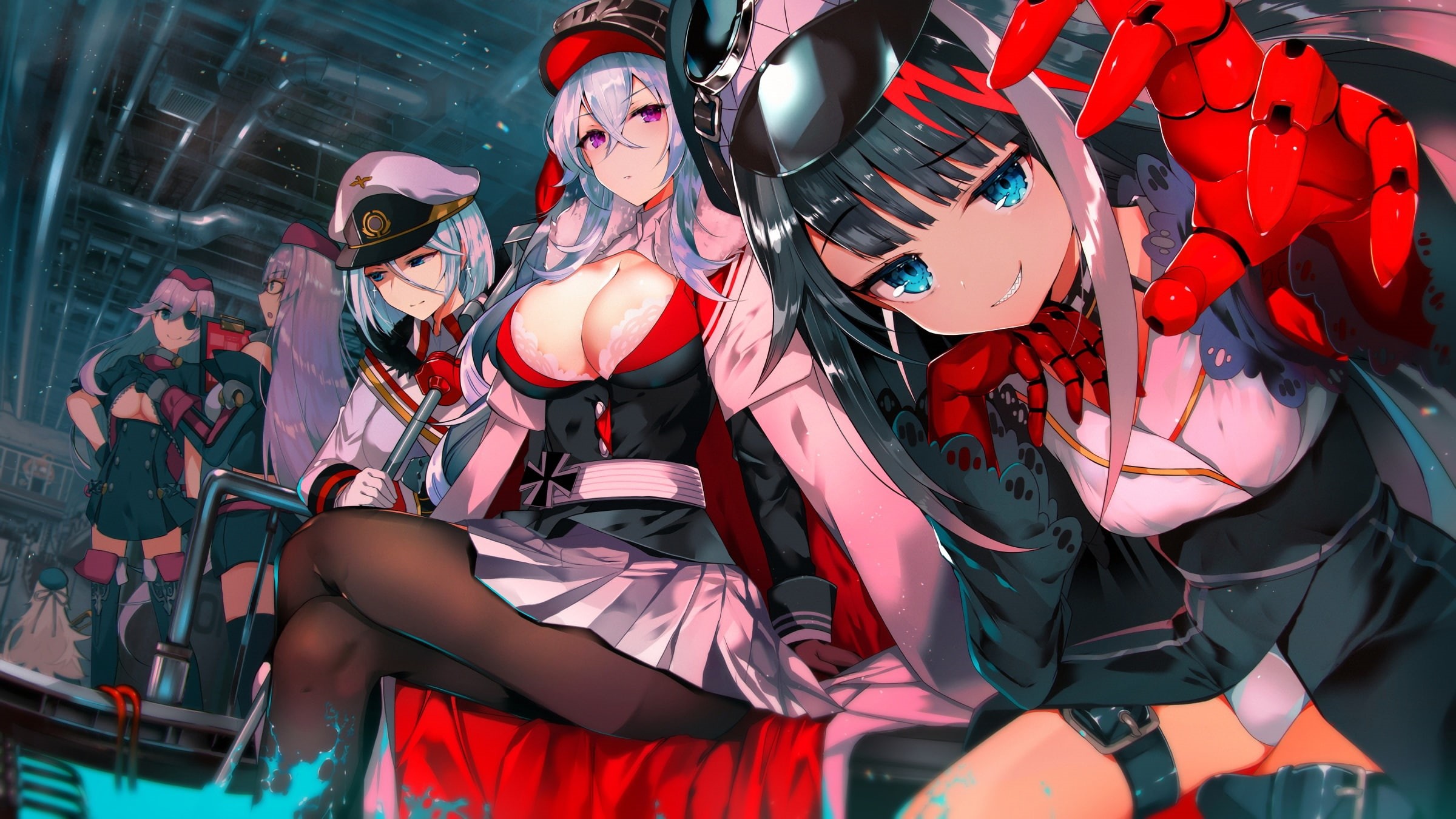 Anime, 1080P, characters, Azur Lane, girls, HD Wallpaper