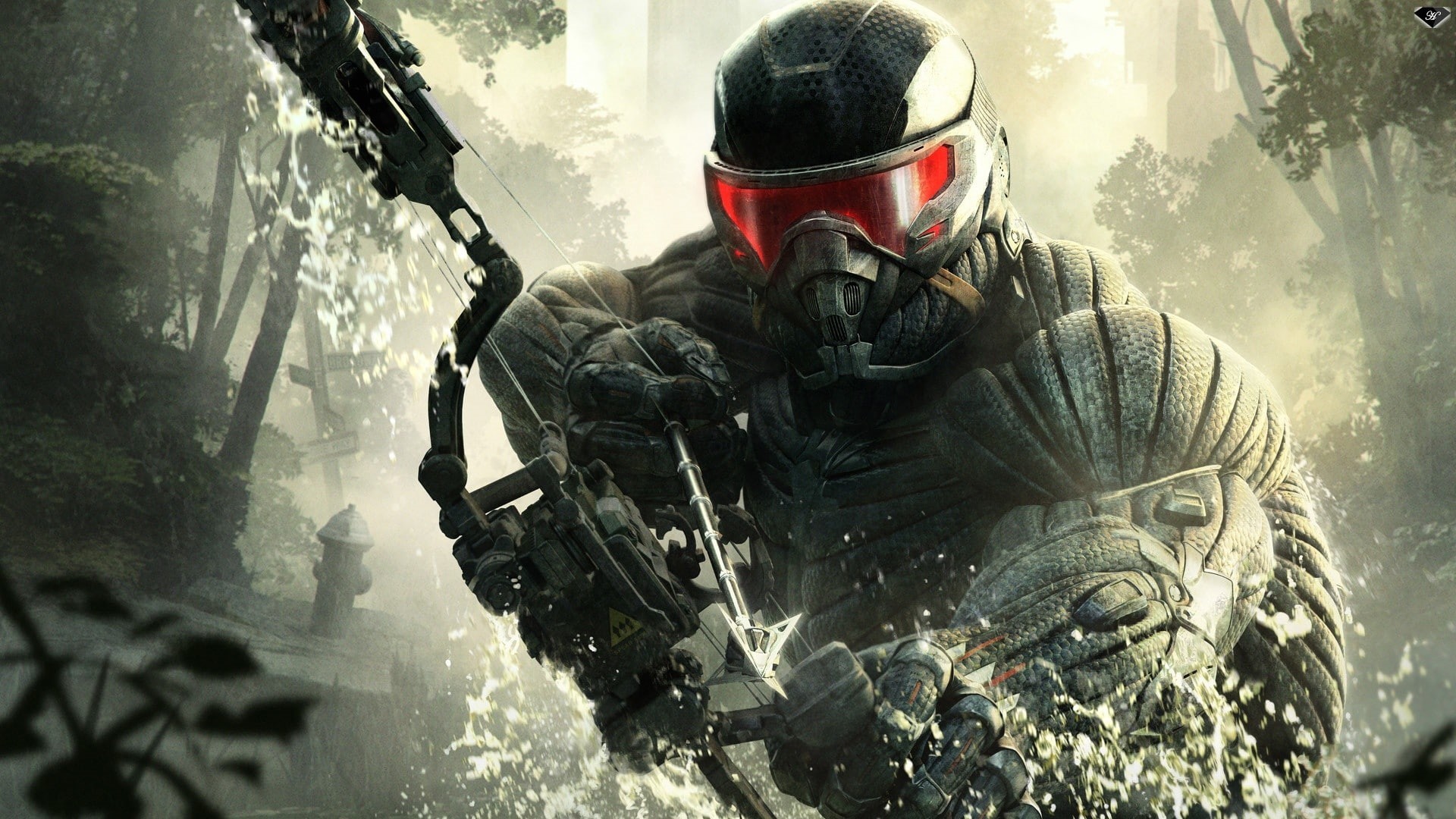 1080P, people, sports equipment, video games, communication, protection, army soldier, army helmet, men, military, work helmet, sign, Crysis, uniform, HD Wallpaper