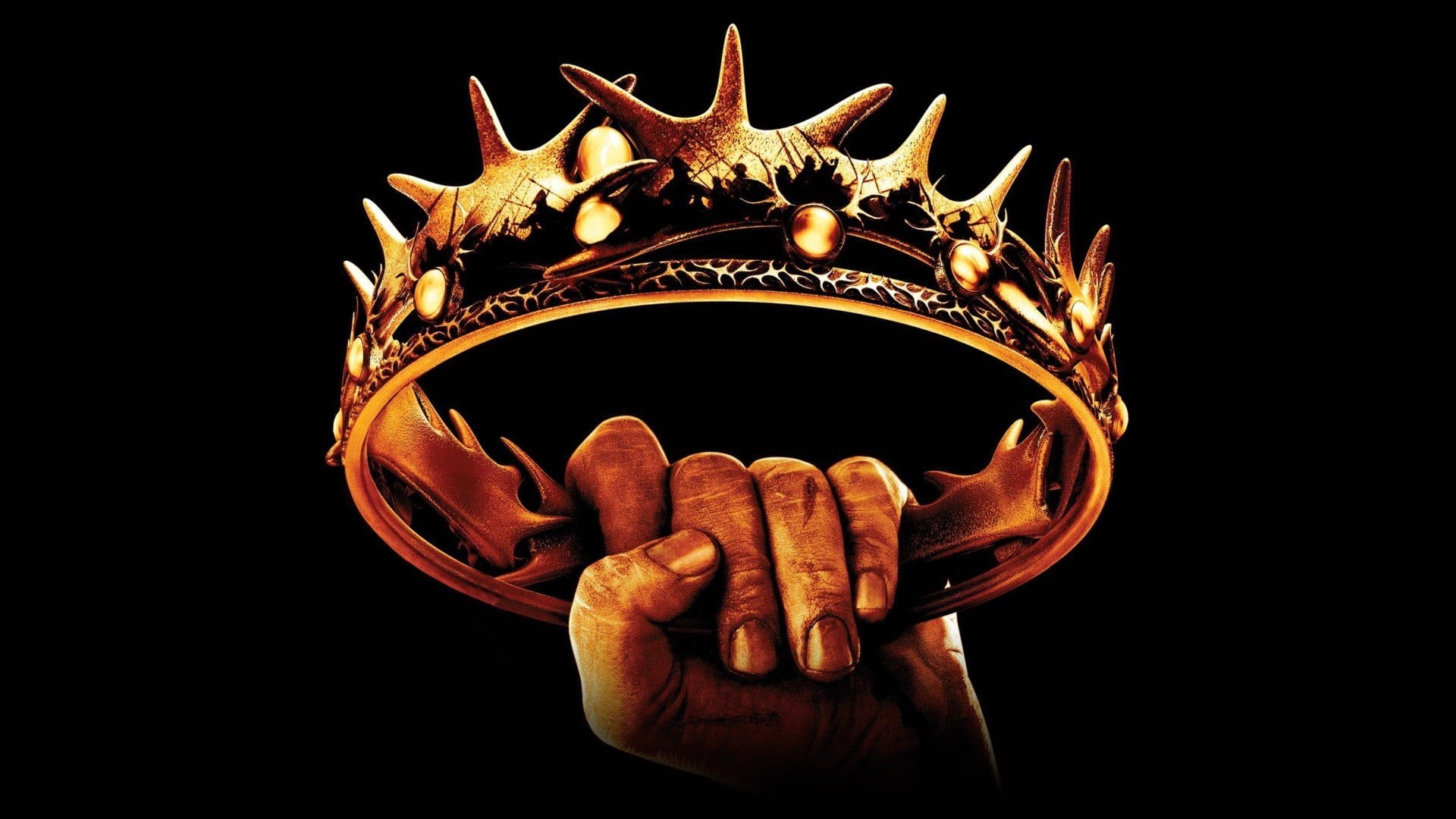 arts culture and entertainment, Game of Thrones, dark, black background, hands, indoors, copy space, body part, finger, crown, one person, human hand, close-up, HD Wallpaper