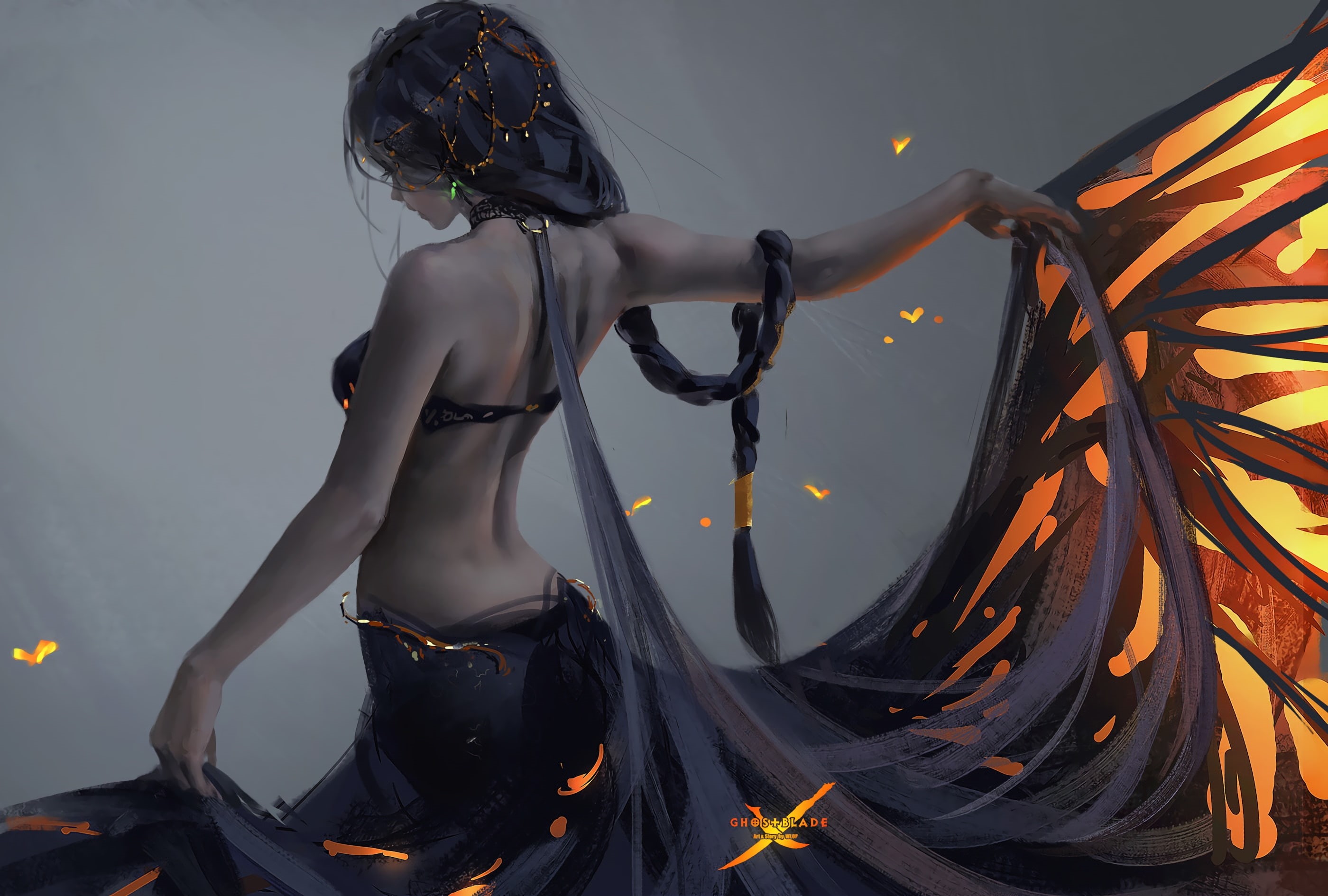 perfect, blade, manga, adventure, anime, ghost, fantasy, wlop, comics, 2K, HD Wallpaper