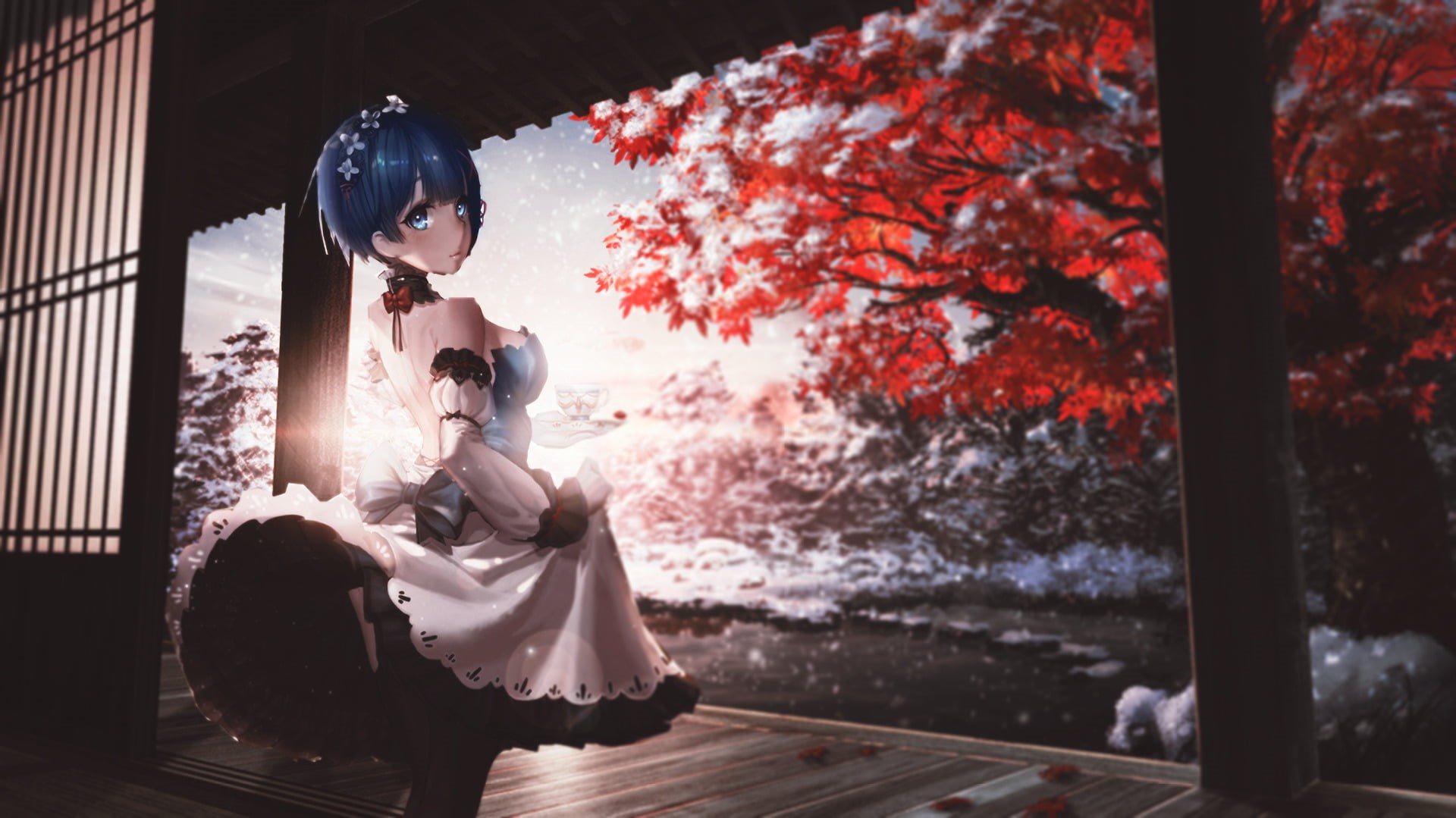 tree, Re:ZERO -Starting Life in Another World-, built structure, outdoors, young Adult, nature, women, Re:Zero, cute, lifestyles, people, one Person, HD Wallpaper