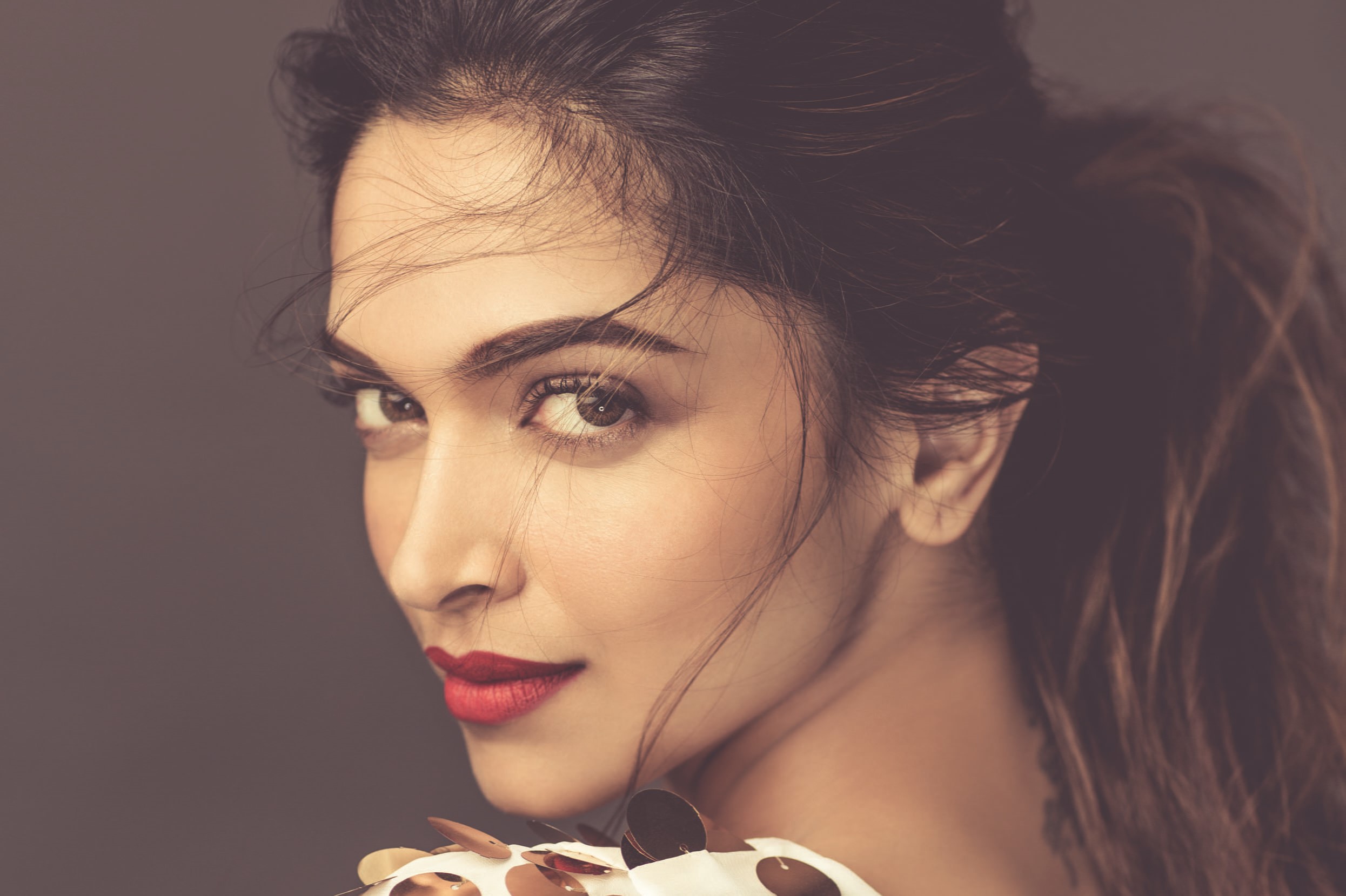 brown hair, women, hairstyle, body part, 1080P, close-up, Deepika Padukone, human face, contemplation, Bollywood, young women, beauty, adult, portrait, HD Wallpaper