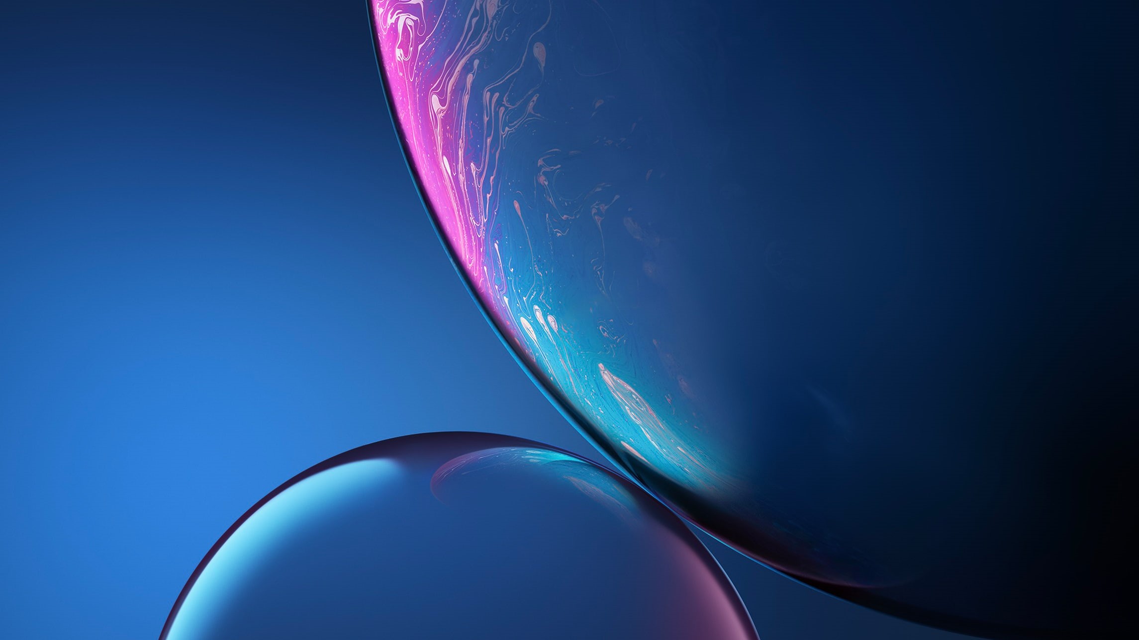 iPhone, Stock, xr, Blue, 1080P, Bubbles, HD Wallpaper