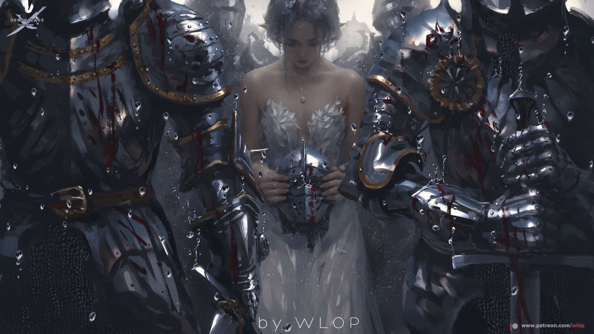 Woman, GhostBlade, Comics, Knight, Soldier, Helmet, 1080P, HD Wallpaper