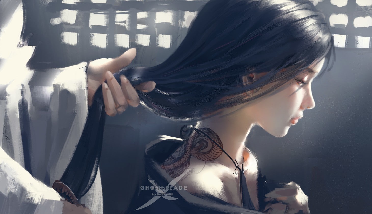 720P, Ghostblade, fantasy art, HD Wallpaper