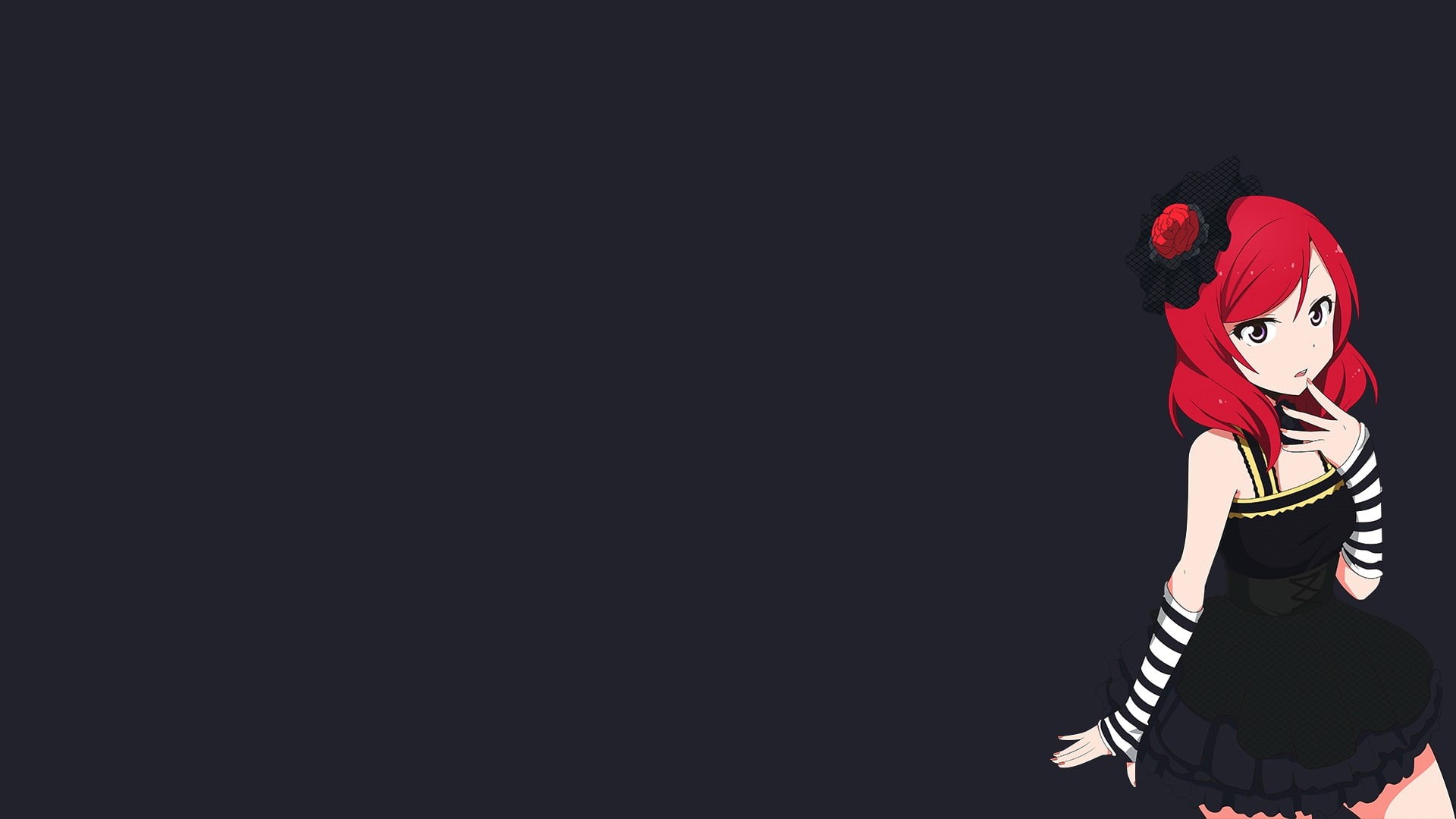 girl, indoors, anime girls, Love Live!, human representation, studio shot, red, child, 1080P, toy, haired, one person, art and craft, cut out, anime, side view, HD Wallpaper