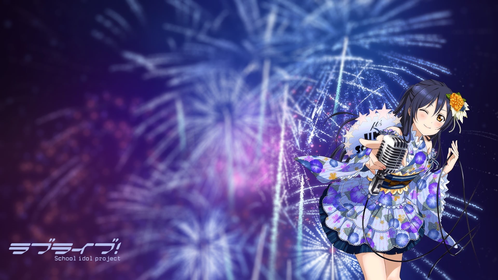 Sonoda Umi, people, outdoors, night, childhood, selective focus, nature, event, Love Live!, child, music, lifestyles, flower, arts culture and entertainment, HD Wallpaper