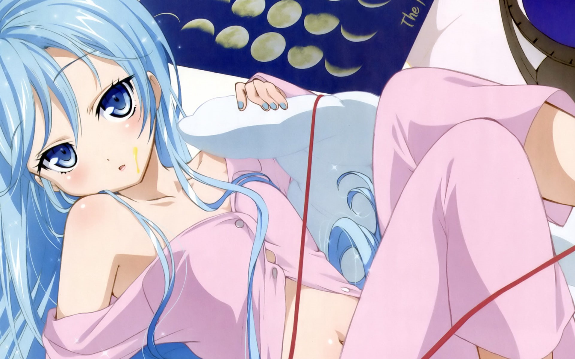 asako, denpa, eyes, hair, otoko, pajamas, 1080P, seishun, touwa, erio, blue, nishida, onna, long, HD Wallpaper