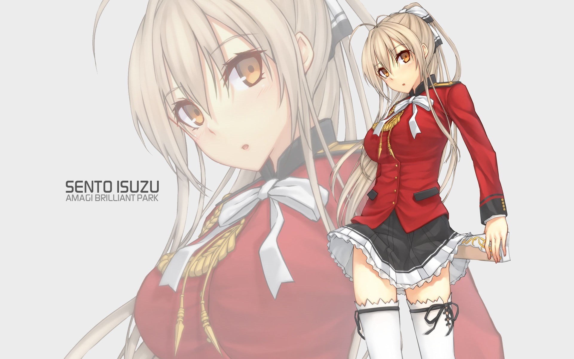 Sento Isuzu, 1080P, anime girls, Amagi Brilliant Park, HD Wallpaper