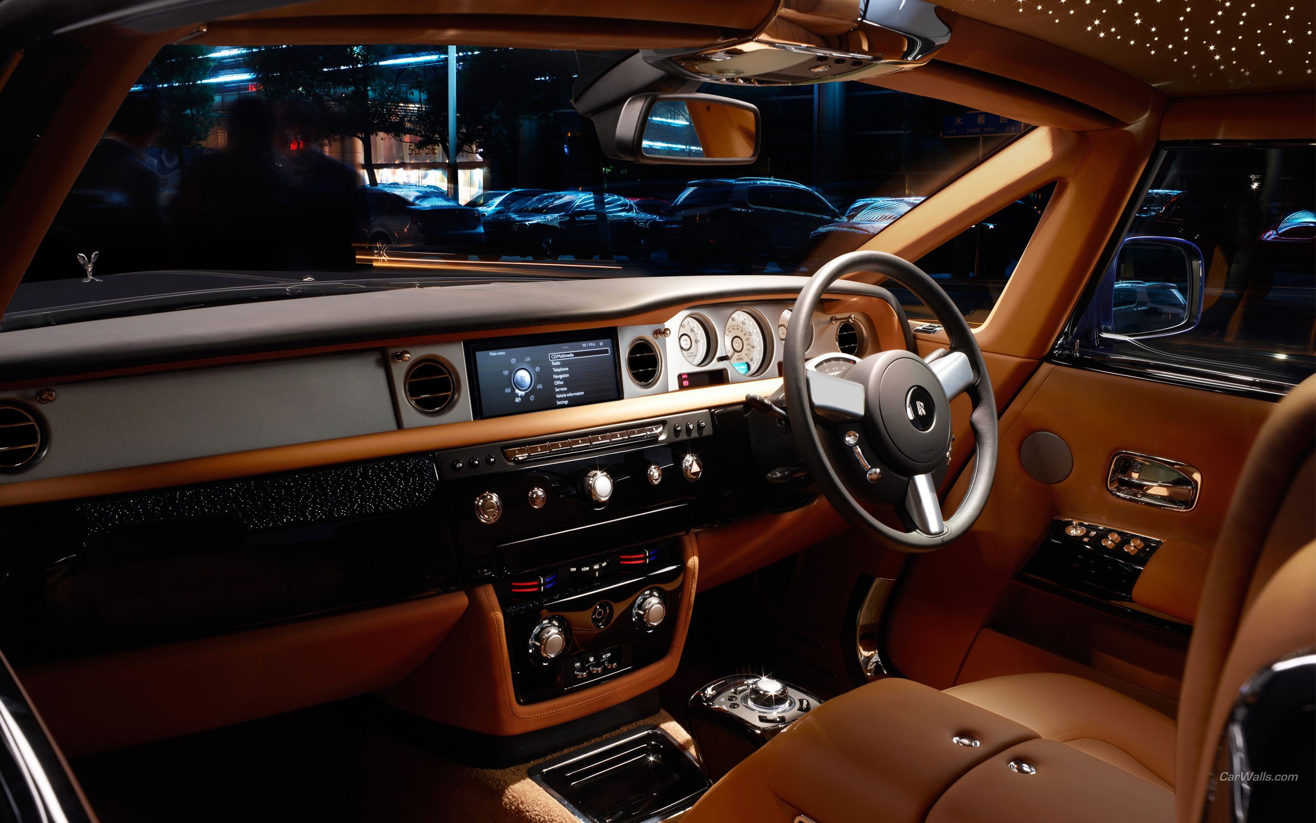 interior, cars, phantom, 2K, hd, rolls, royce, HD Wallpaper