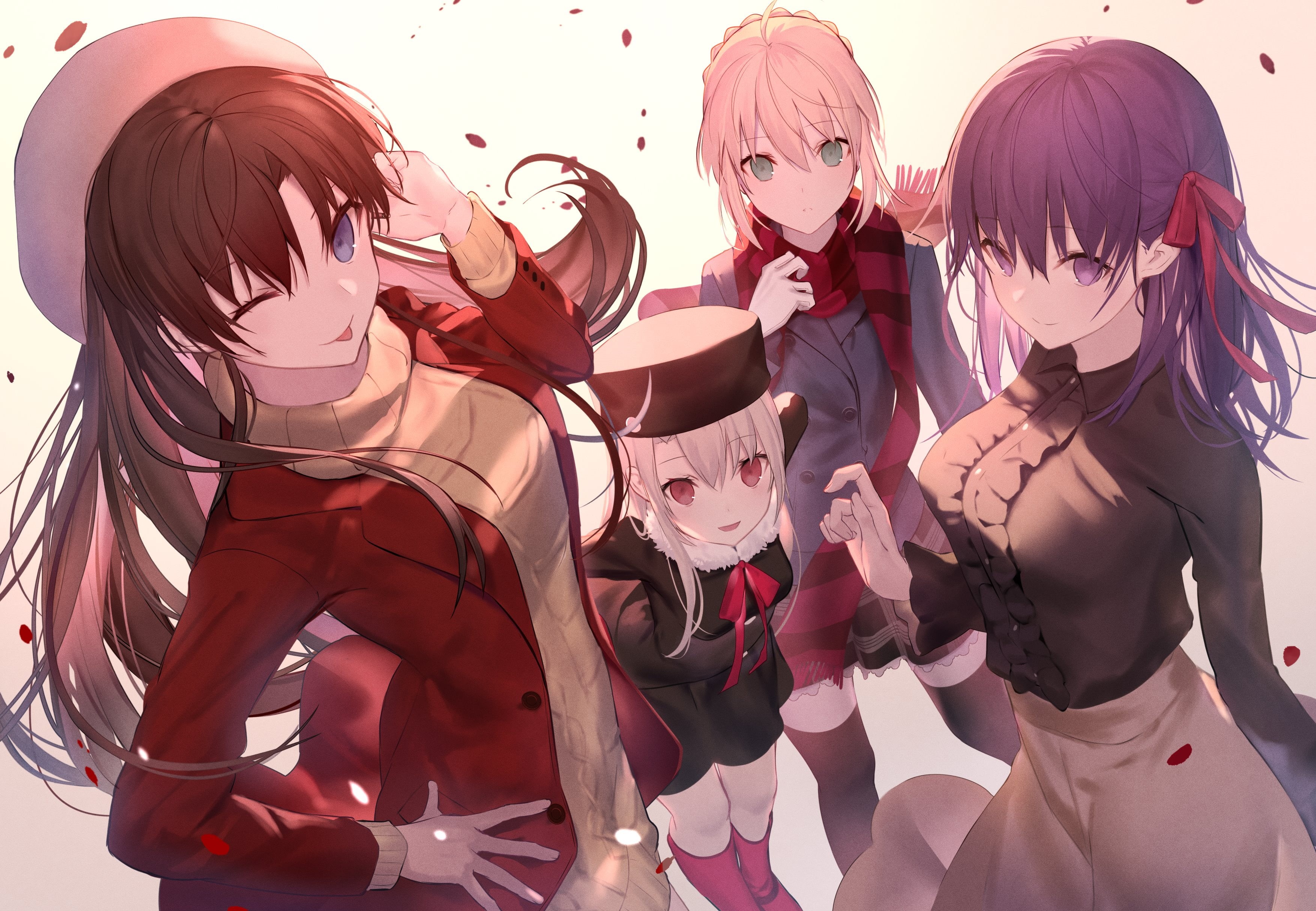 Sakura Matou, 2K, Fate Series, Saber (Fate Series), Rin Tohsaka, Fate/Stay Night, Illyasviel Von Einzbern, HD Wallpaper