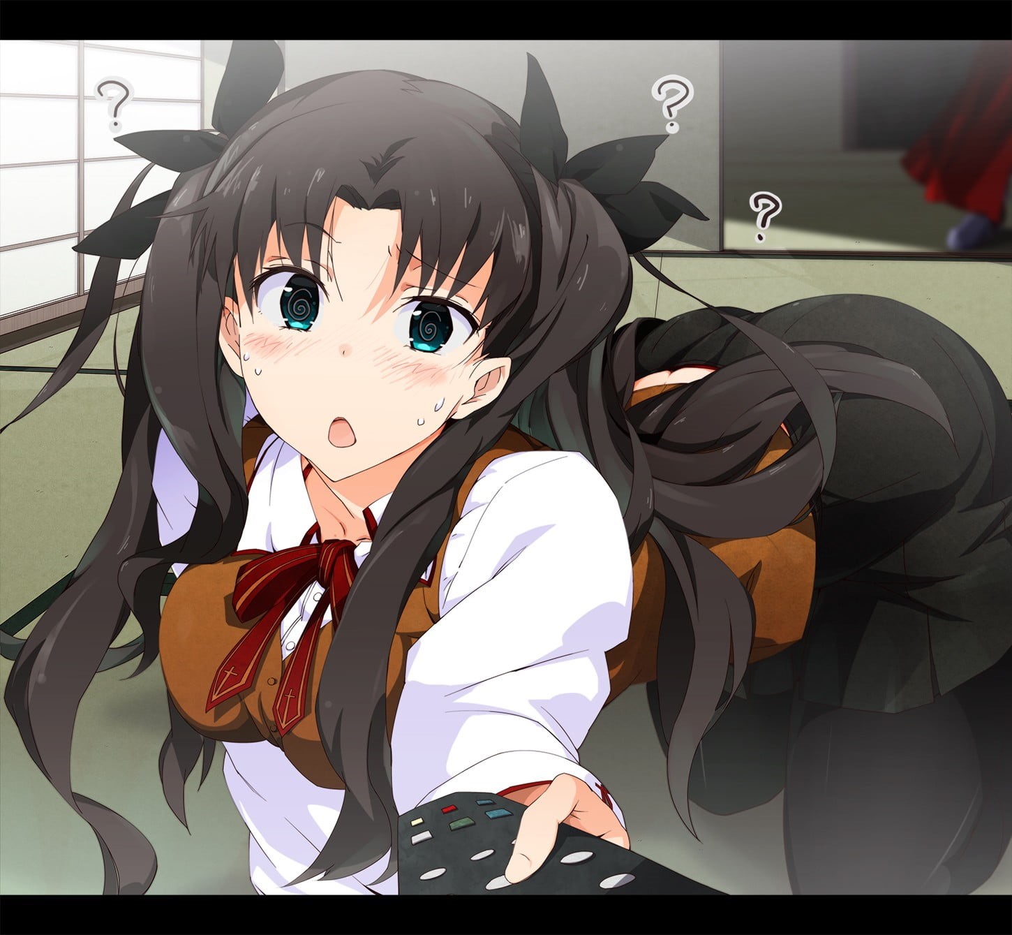 Fate/Stay Night, Fate Series, representation, costume, sunlight, real people, Tohsaka Rin, portrait, disguise, anime girls, childhood, nature, 720P, child, HD Wallpaper