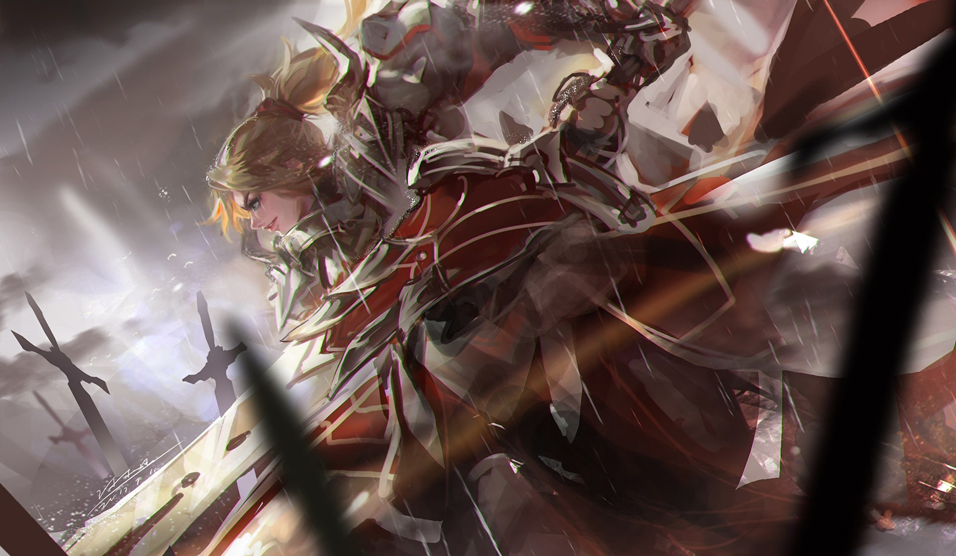 Mordred (Fate/Apocrypha), anime girls, 1080P, Fate Series, Saber of Red, Fate/Apocrypha, HD Wallpaper