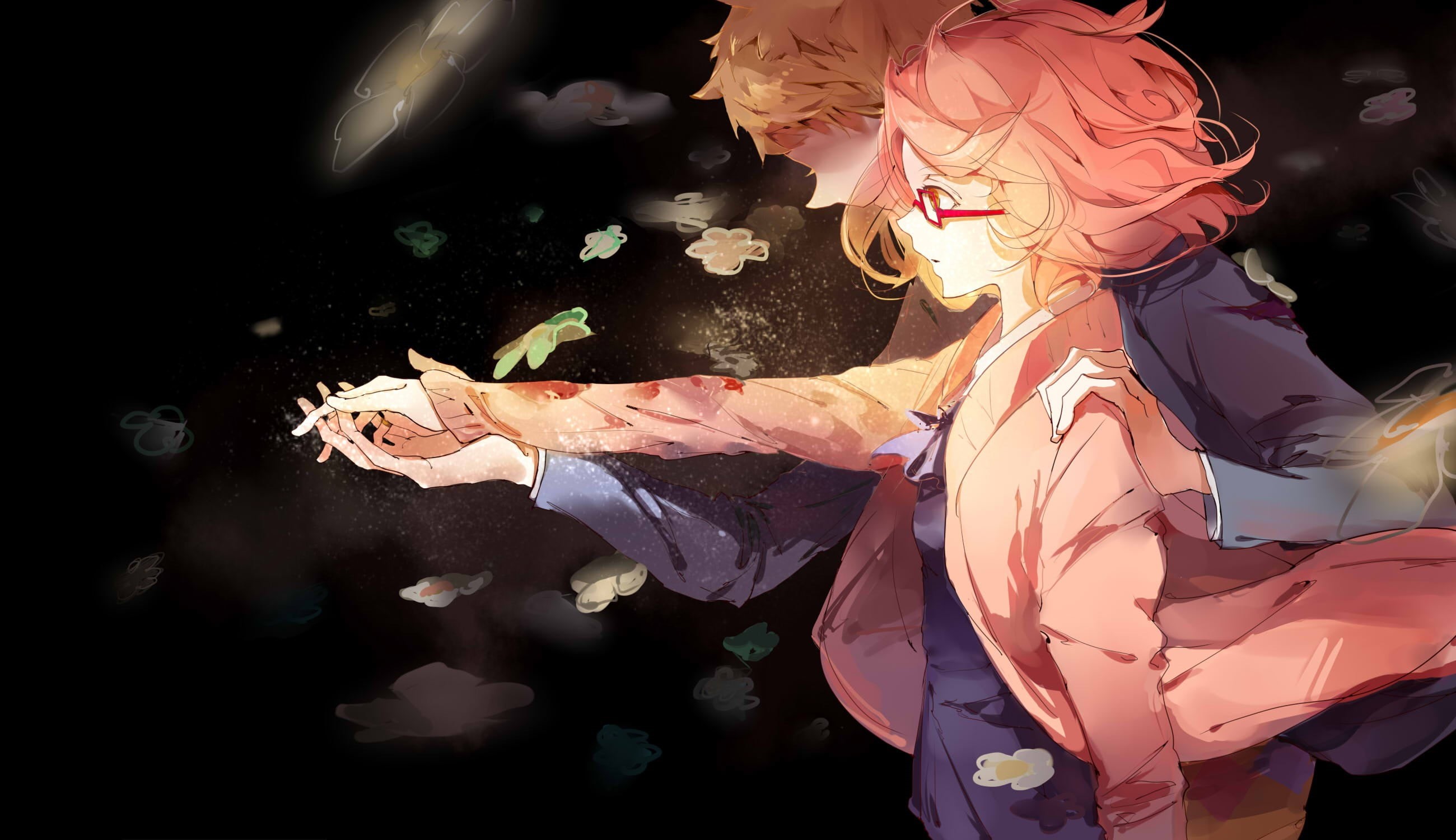 real people, Kyoukai no Kanata, clothing, hairstyle, adult, three quarter length, indoors, night, waist up, lifestyles, casual clothing, celebration, Kuriyama Mirai, HD Wallpaper