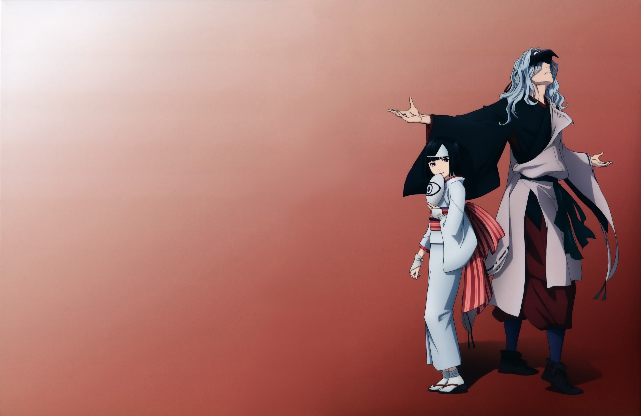 women, men, child, males, copy space, boys, celebration, standing, representation, indoors, Nora (Noragami), creativity, colored background, two people, HD Wallpaper