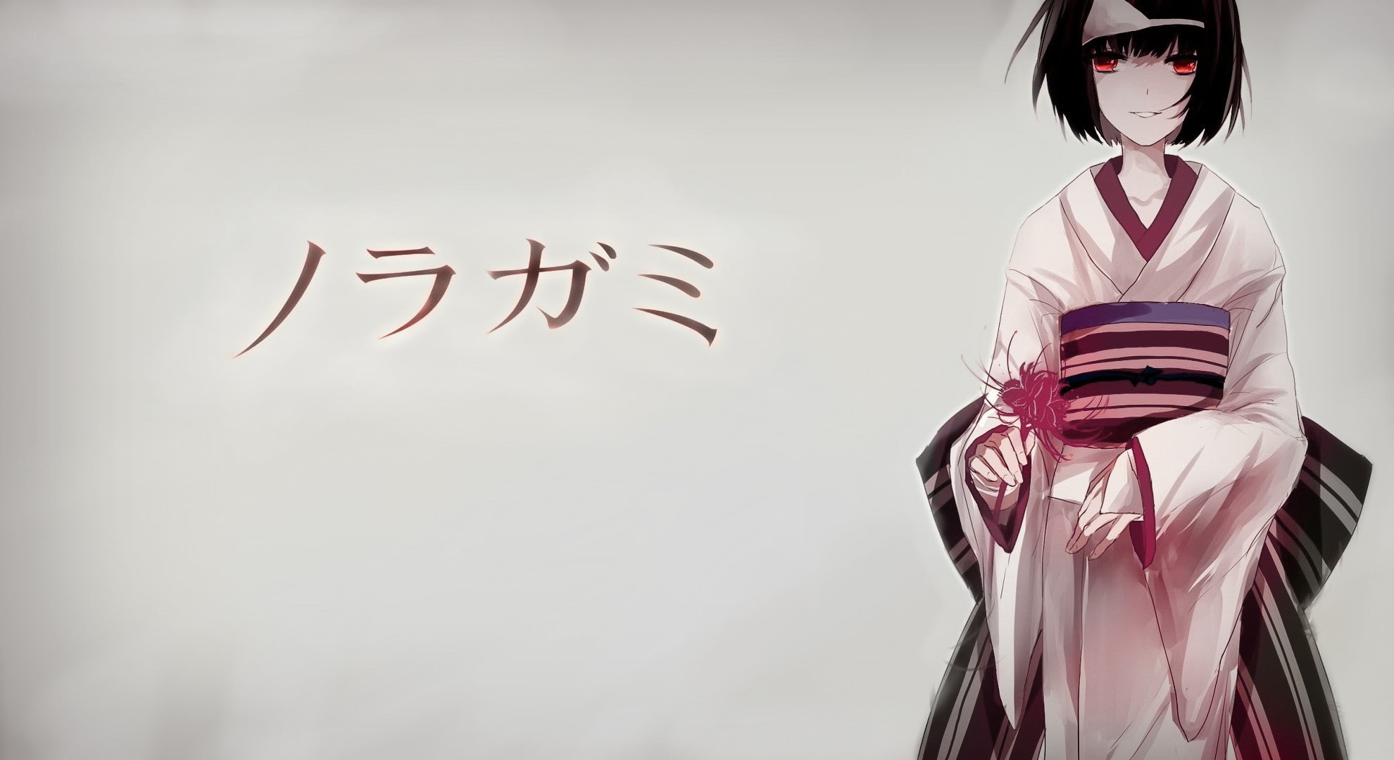 1080P, white background, standing, women, indoors, human representation, western script, men, portrait, emotion, anime anime girls noragami nora noragami kimono, HD Wallpaper
