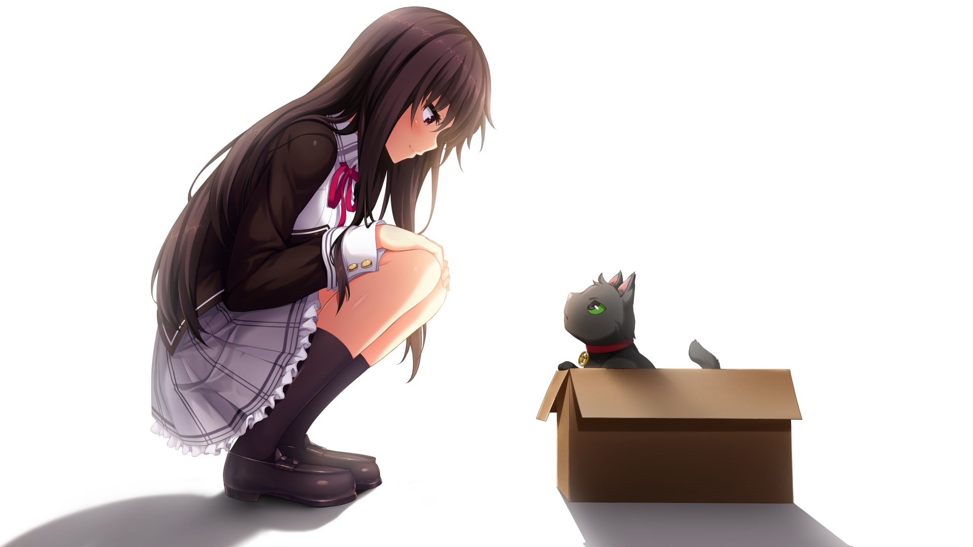 1080P, anime girls, Michi Kuroki, anime, Nora to Oujo to Noraneko Heart, Nora Handa, HD Wallpaper