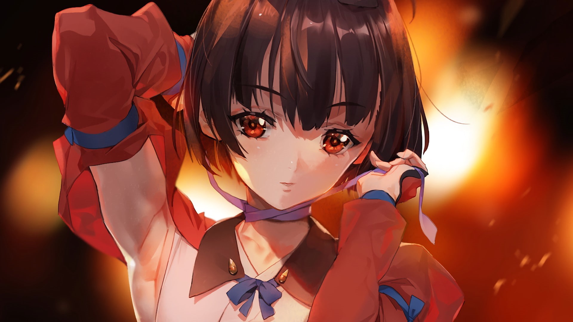 Kabaneri of the Iron Fortress, anime girls, 1080P, anime, short hair, Mumei, HD Wallpaper