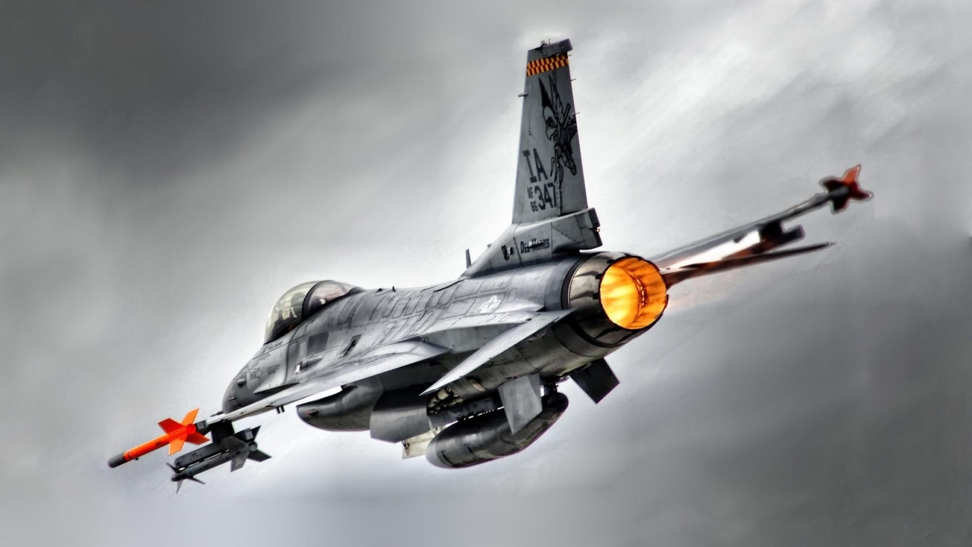 1080P, engine, aircraft planes, afterburner, missles, fighter, hdr, f, HD Wallpaper