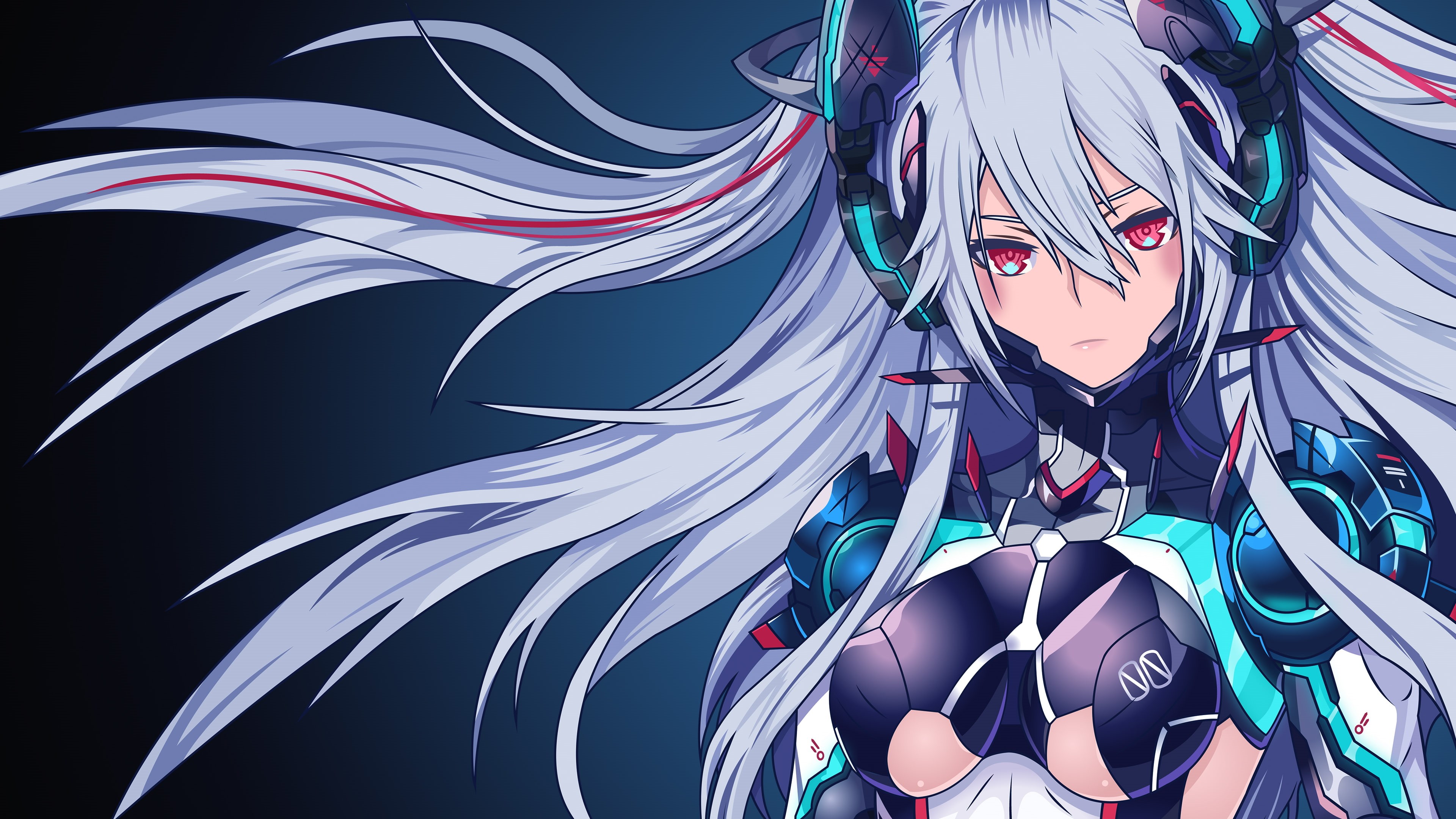 Anime girl, 4K, 4K, Mecha Girl, HD Wallpaper