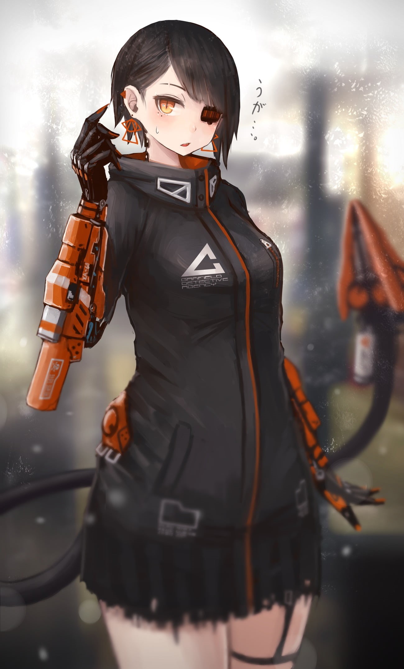 females, arts culture and entertainment, indoors, anime girls, mecha girls, anthropomorphic, women, one person, confidence, uniform, three quarter length, Phone HD Wallpaper