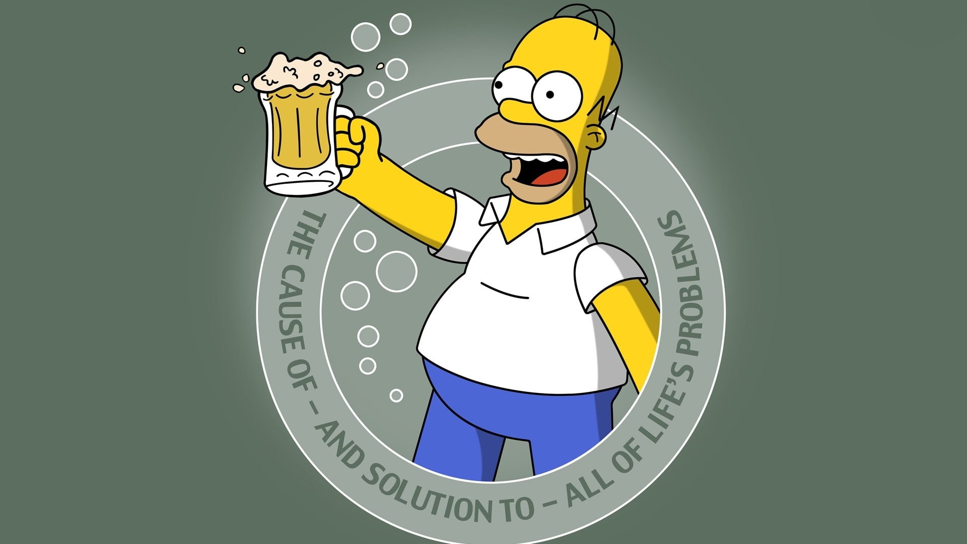 smiling, illustration, typography, colored background, simpson, business, body part, adult, men, simple background, humor, fun, human body part, gesturing, HD Wallpaper
