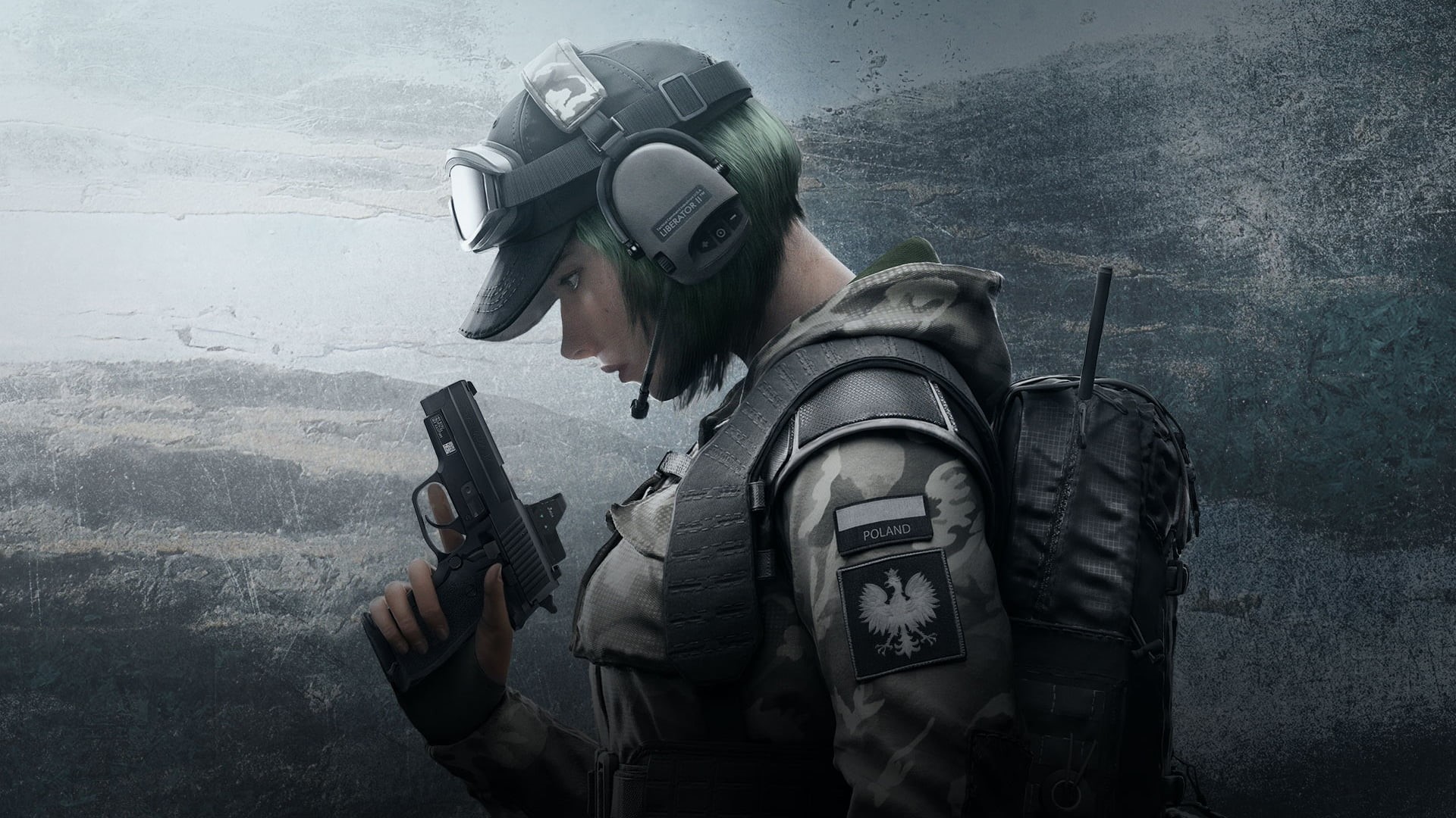 1080P, Tom Clancys Rainbow Six, obscured face, safety, nature, men, digital, waist up, rainbowsixsiege, artwork, headshot, protective workwear, soldier, HD Wallpaper