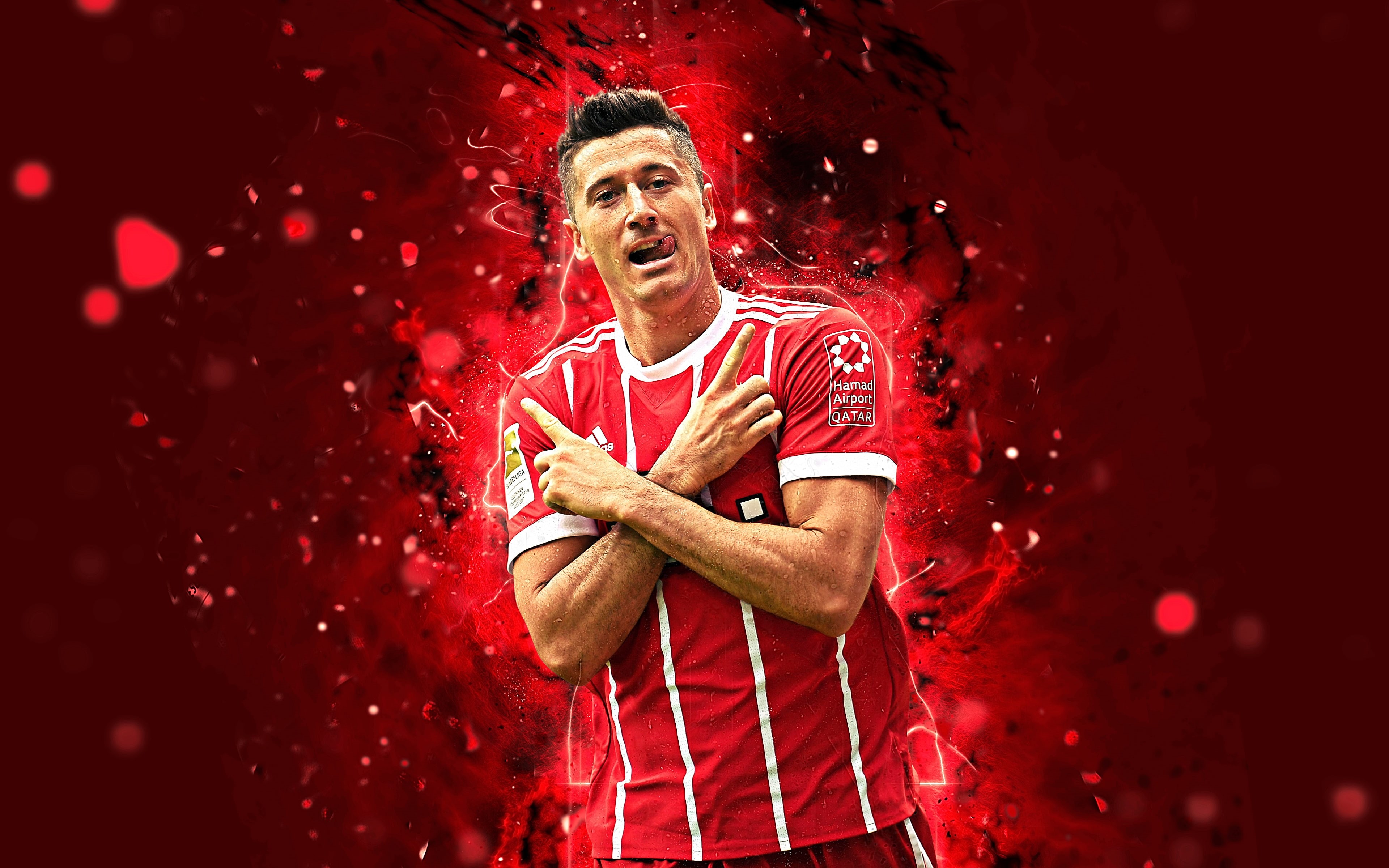 4K, Soccer, Polish, FC Bayern Munich, Robert Lewandowski, HD Wallpaper