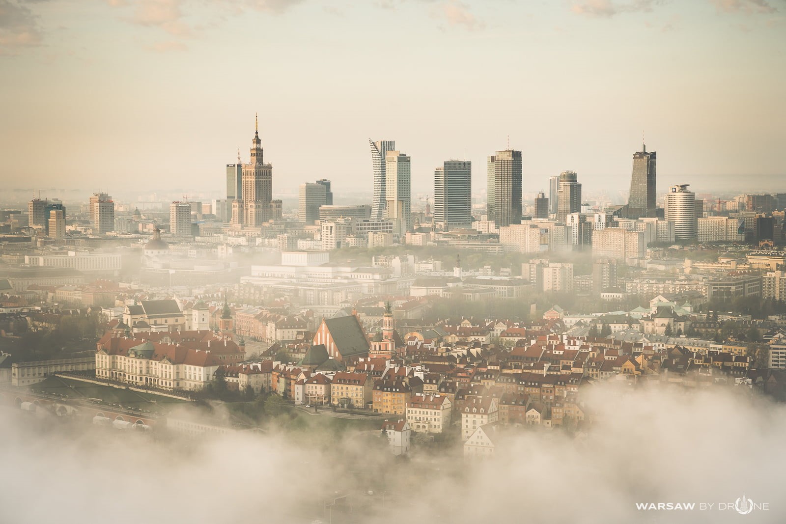 town, fog, travel, famous Place, outdoors, downtown District, pollution, Poland, city Life, aerial, tall - high, Polish, smog, scenics, photo, travel Destinations, HD Wallpaper
