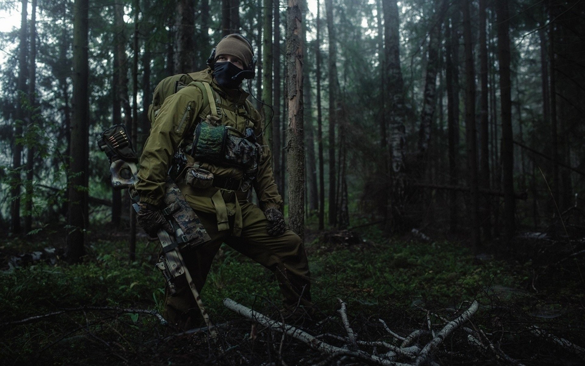 Spetsnaz, Forest, Russian special force, 1080P, Military, Soldier, HD Wallpaper