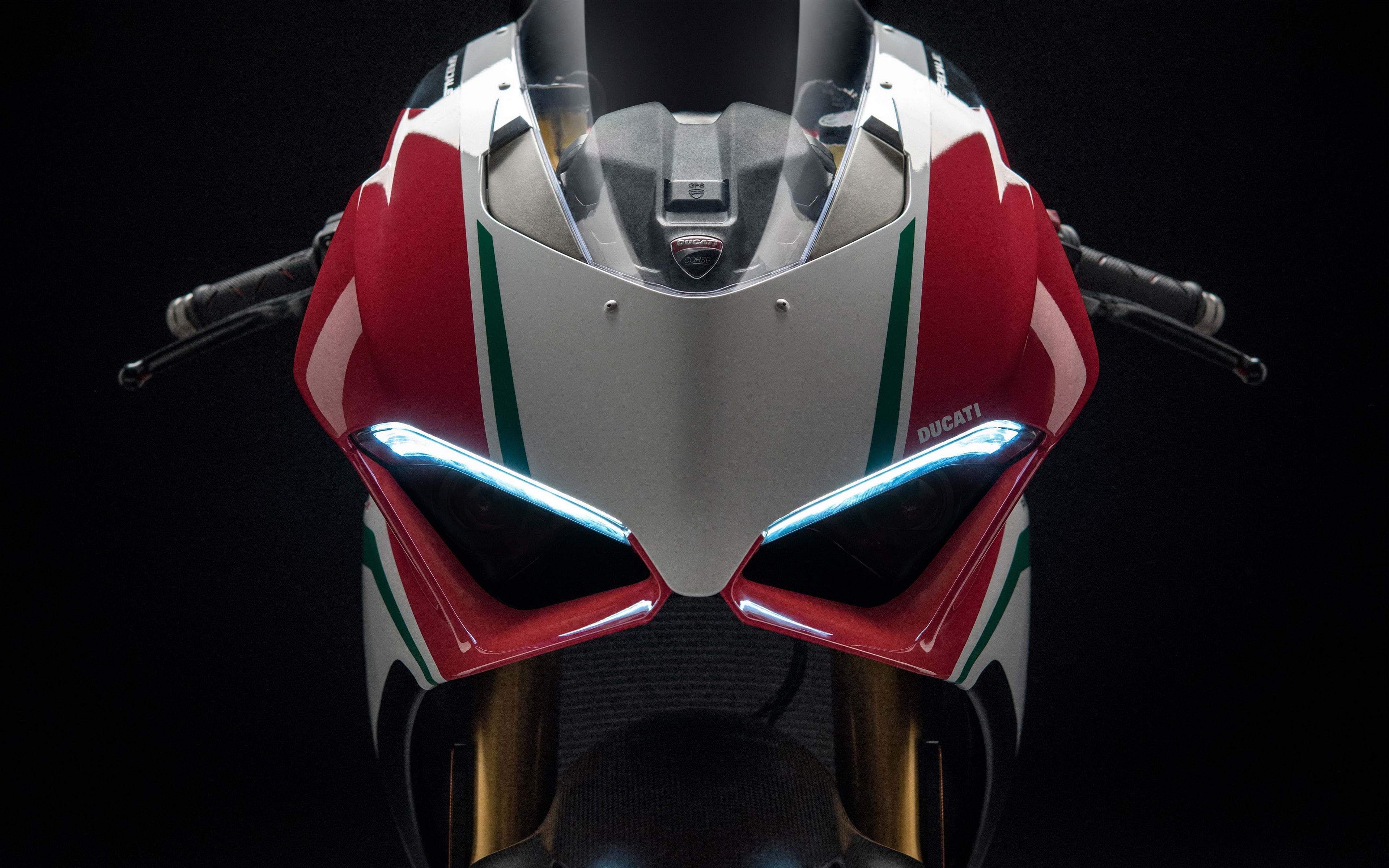 k, no people, v, aggression, red, protection, sport, sports race, close-up, transportation, helmet, security, high angle view, 4K, safety, indoors, Panigale, HD Wallpaper