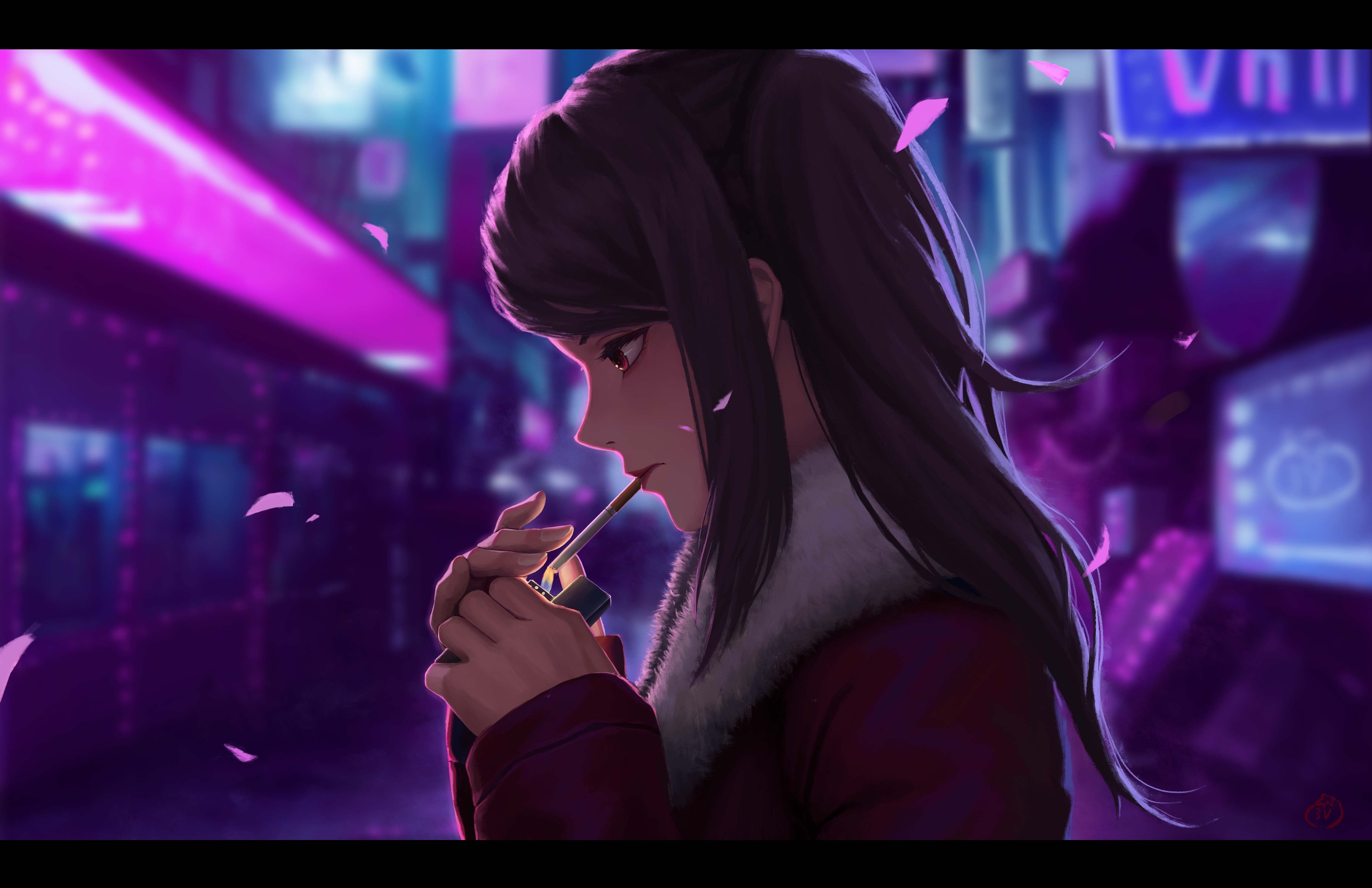 va-11 hall-a, cyberpunk, Jill Stingray, 4K, HD Wallpaper
