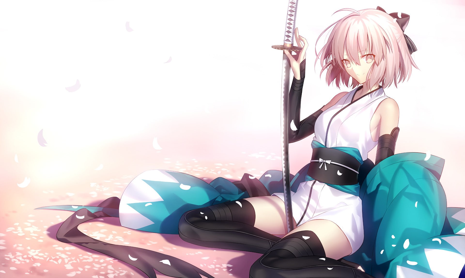 1080P, Okita Souji, Fate/KOHA-ACE, Sakura Saber, Fate Series, HD Wallpaper