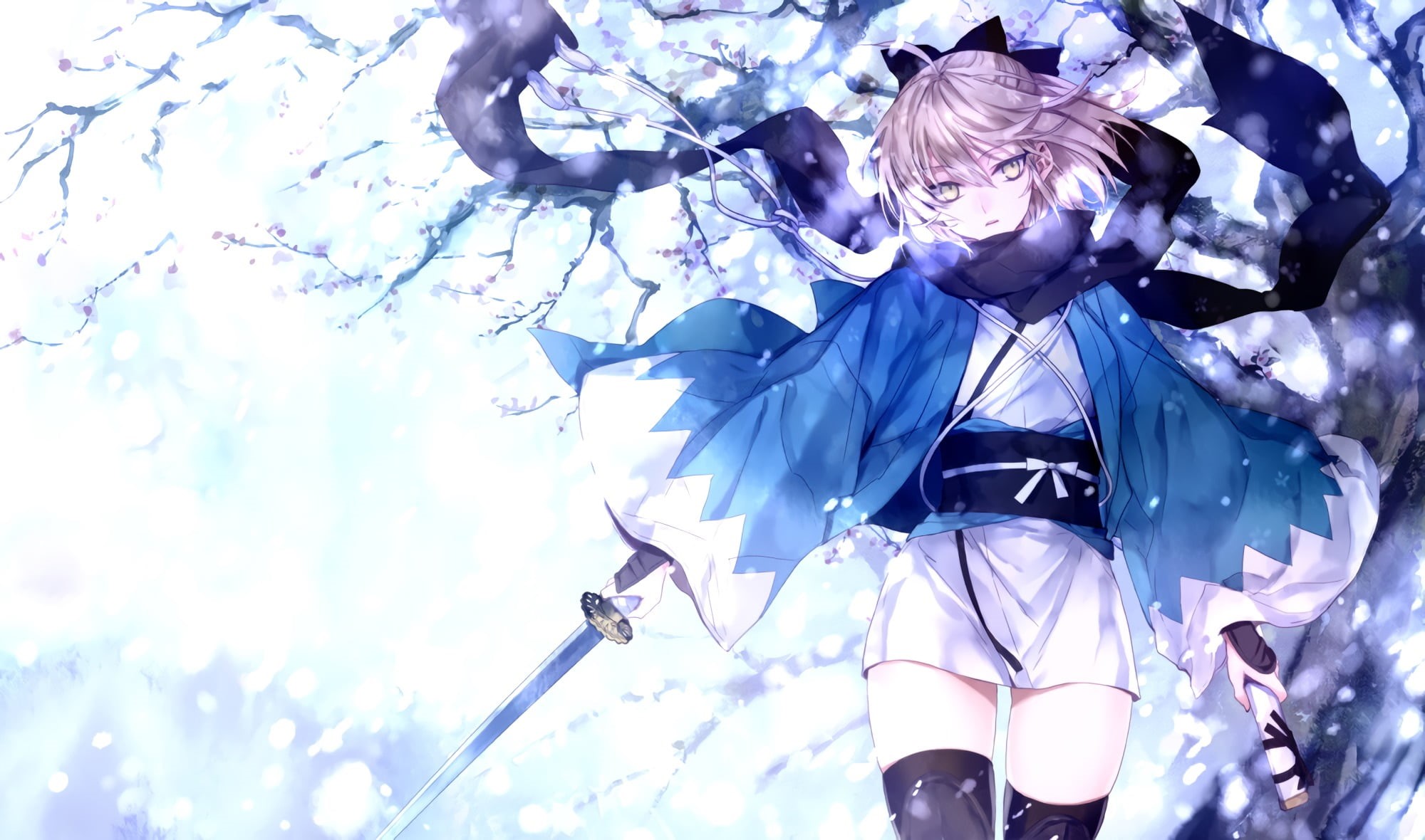 young adult, clothing, outdoors, real people, illustration, sky, front view, 1080P, nature, three quarter length, adult, Fate Series, lifestyles, standing, HD Wallpaper