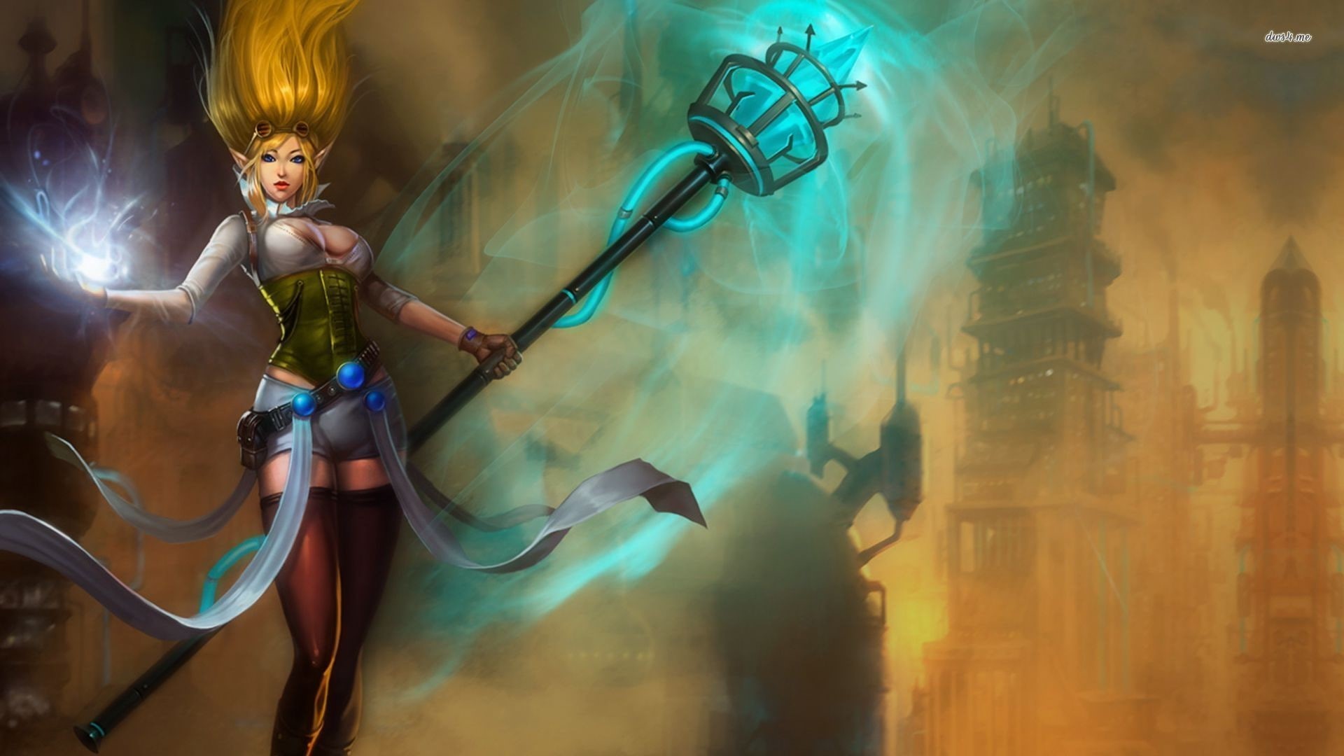 1080P, human representation, indoors, laser, League of Legends, one person, offspring, hair, child, representation, adult, PC gaming, clothing, Janna (League of Legends), HD Wallpaper