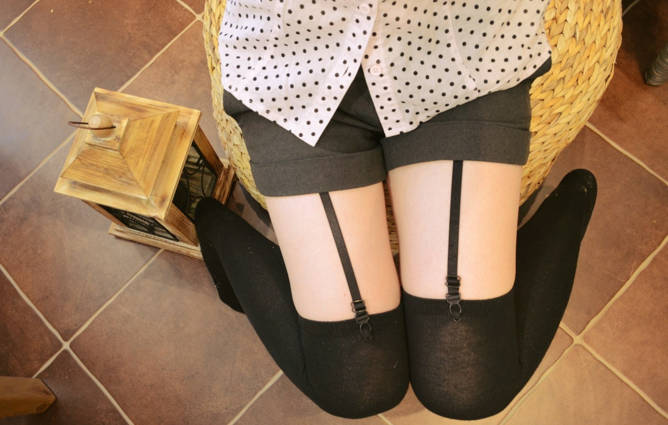 1080P, legs, shorts, women, thigh-highs, zettai ryouiki, HD Wallpaper