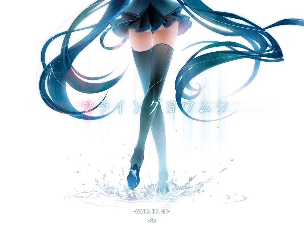 zettai ryouiki, Hatsune Miku, lifestyles, dancing, human body part, women, abstract, one person, anime girls, digital composite, low section, twintails, HD Wallpaper